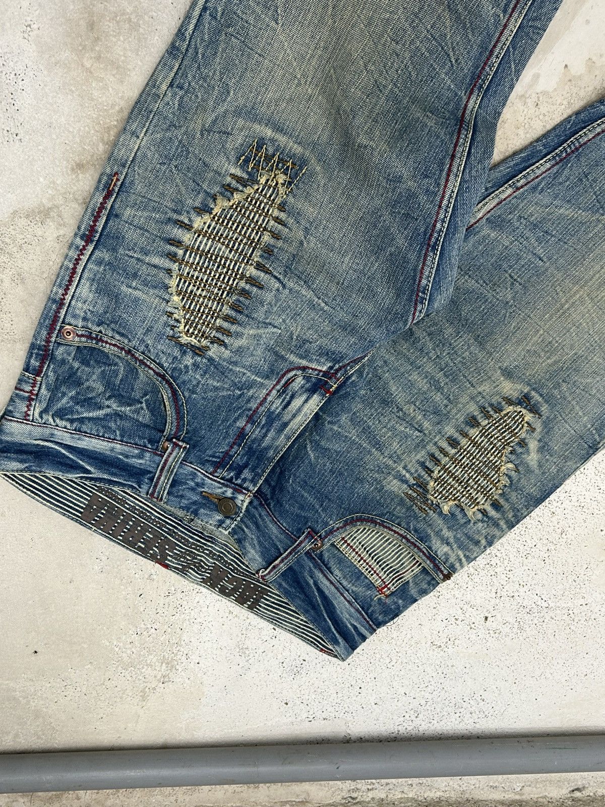 GOSTAR DE FUGA Vintage Jack Serika Mud Washed Gothic Distressed Boro Size US 31 - 8 Thumbnail
