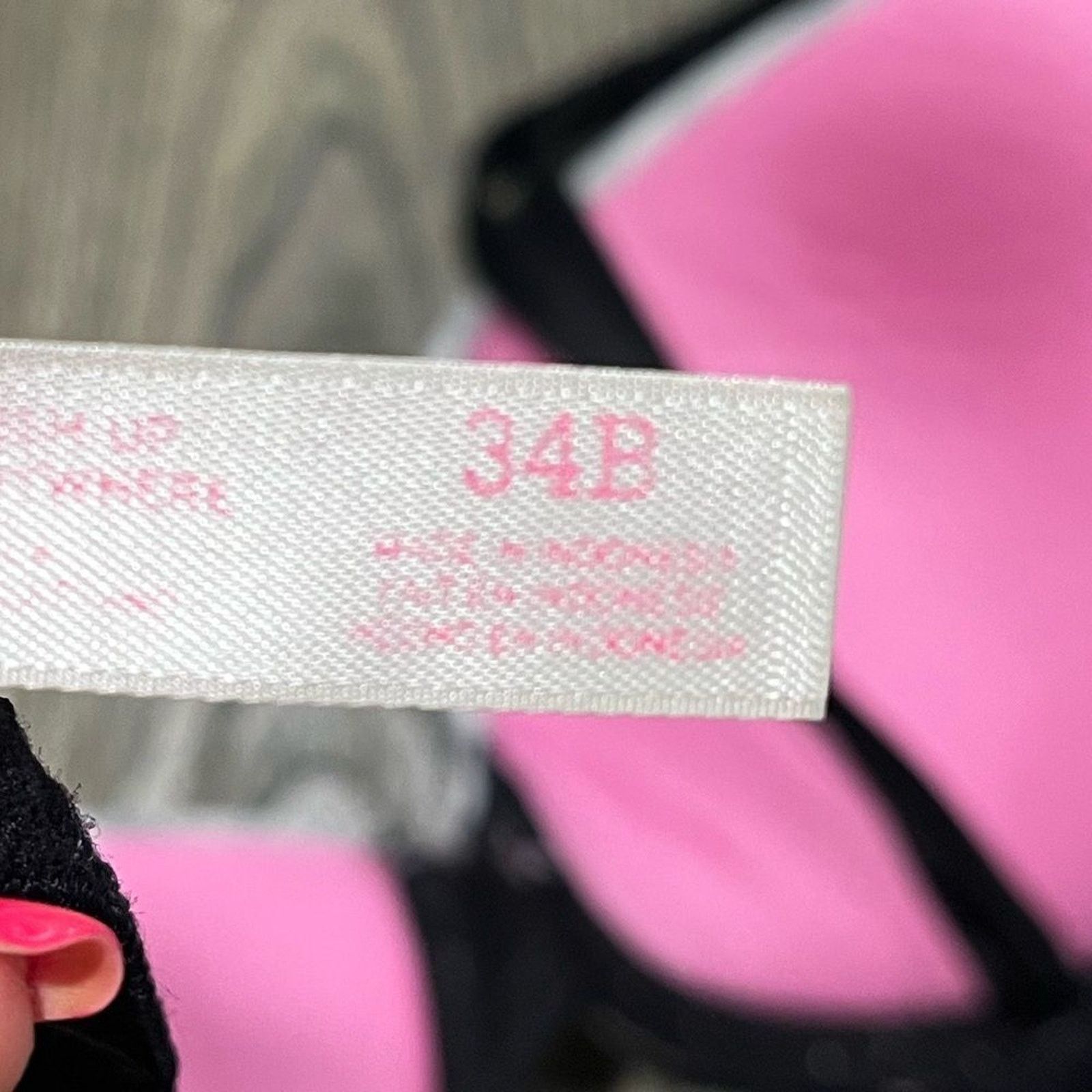 Victoria's Secret PINK by Victoria Secret Push Up Bra Adjustable Straps 34B Size ONE SIZE - 3 Thumbnail