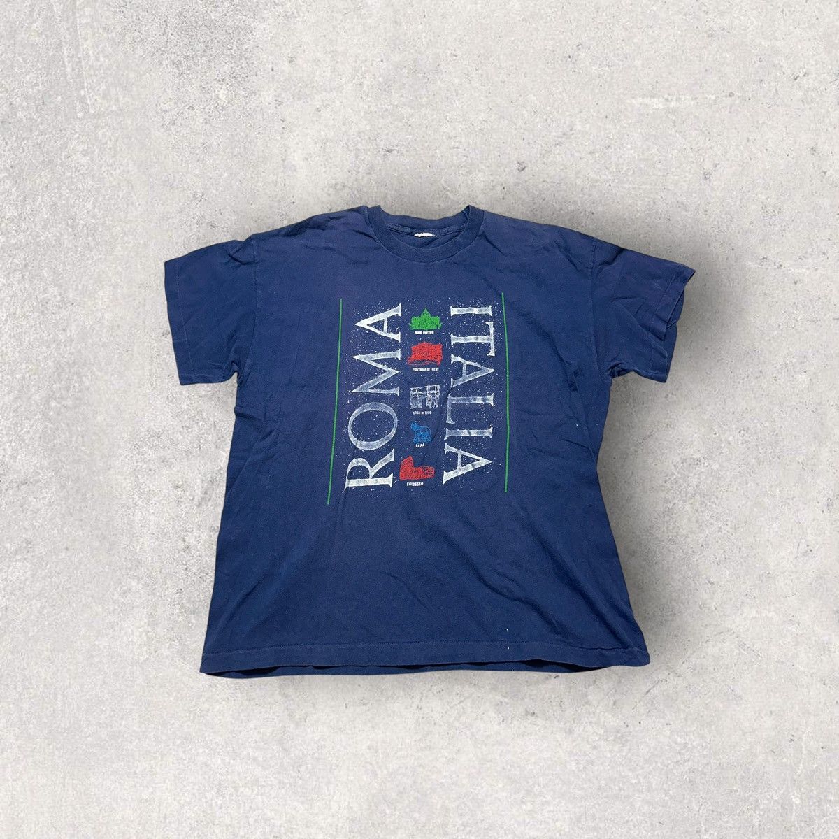 Vintage Vintage Roma Italia tee Size US XL / EU 56 / 4 - 1 Thumbnail
