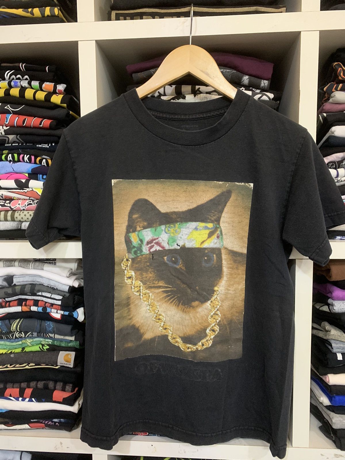 The Difference × Vintage Rapper Cat Ofwgkta Tee Size US S / EU 44-46 / 1 - 1 Thumbnail