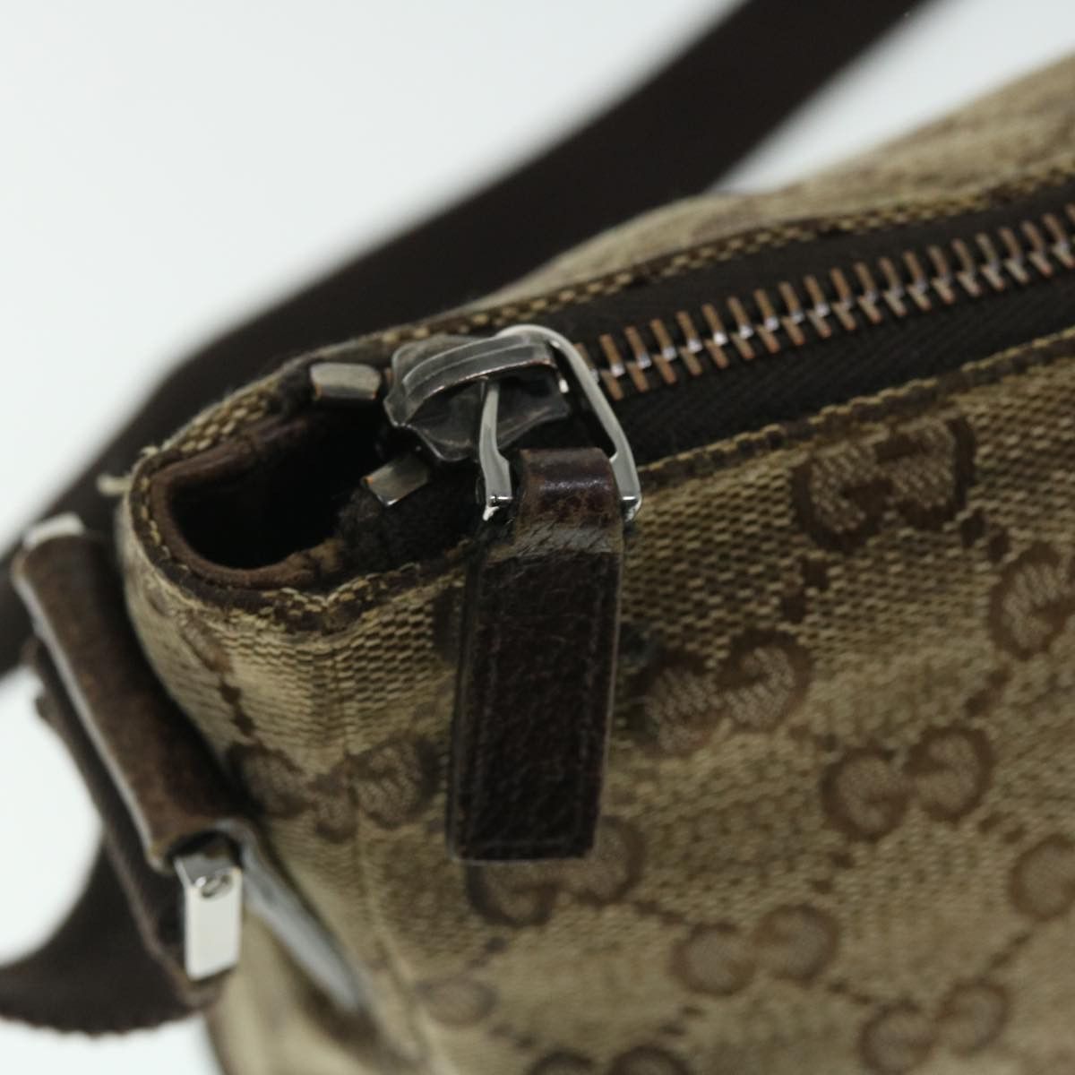 Gucci GUCCI GG Canvas Shoulder Bag Beige Brown Size ONE SIZE - 10 Thumbnail