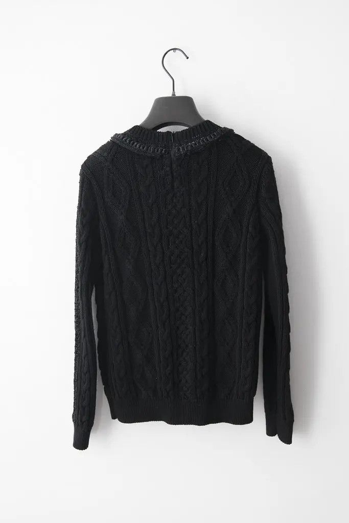 Valentino Crochet trim cotton sweater Size XS / US 0-2 / IT 36-38 - 3 Thumbnail