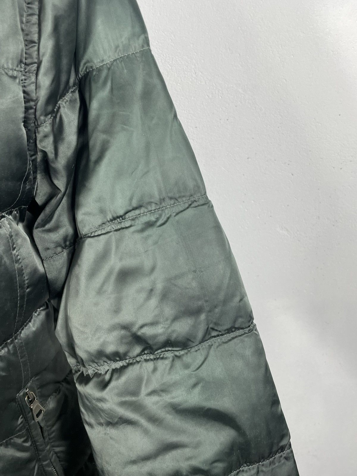 Designer × Prada Prada Green Down Winter Coat Warm Designer Luxury Old Money Size L / US 10 / IT 46 - 14 Thumbnail