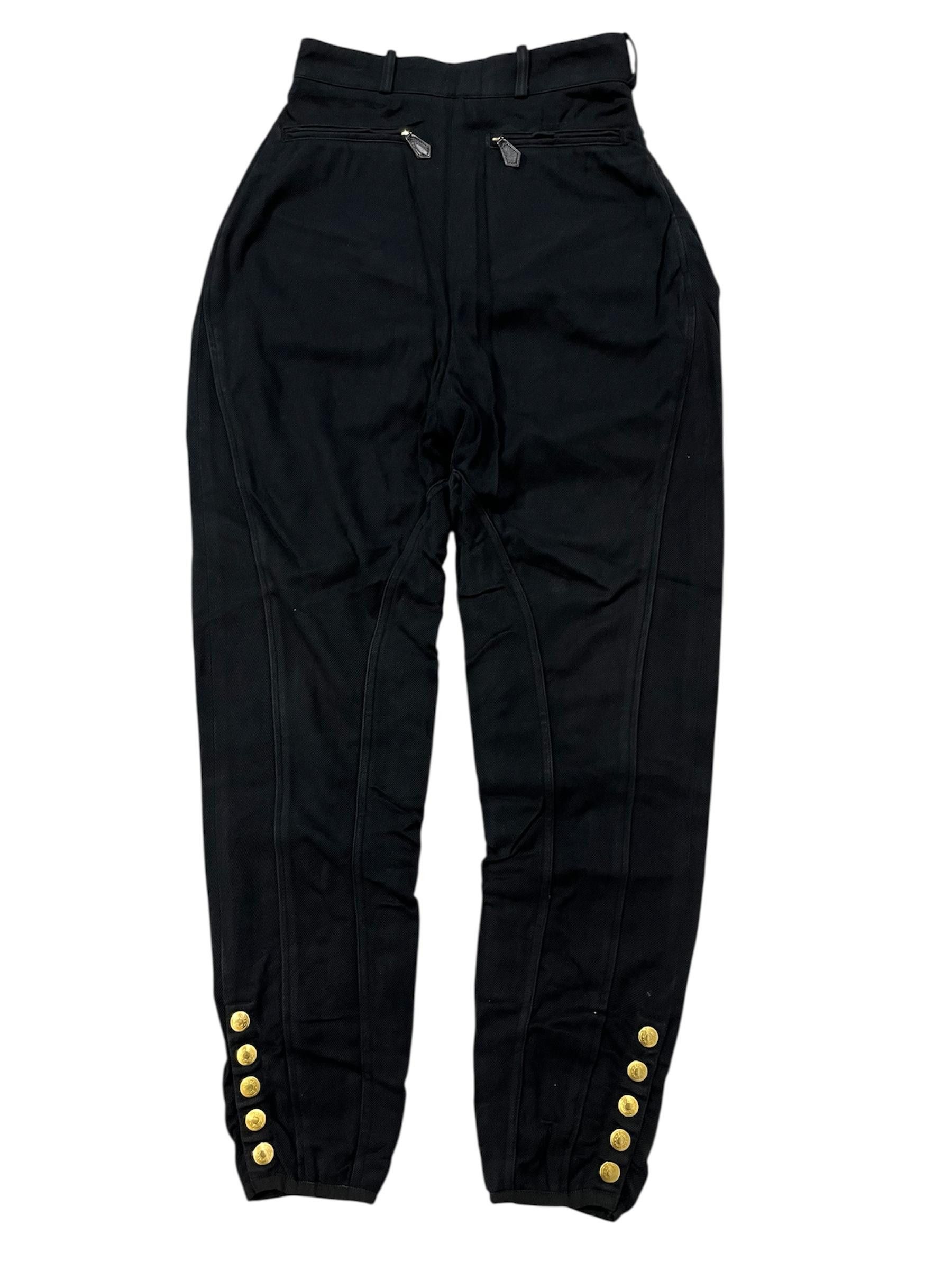 Hermes Vintage Hermes Jodhpurs Cotton Casual Pants Size 24" / US 00 / IT 34 - 1 Thumbnail