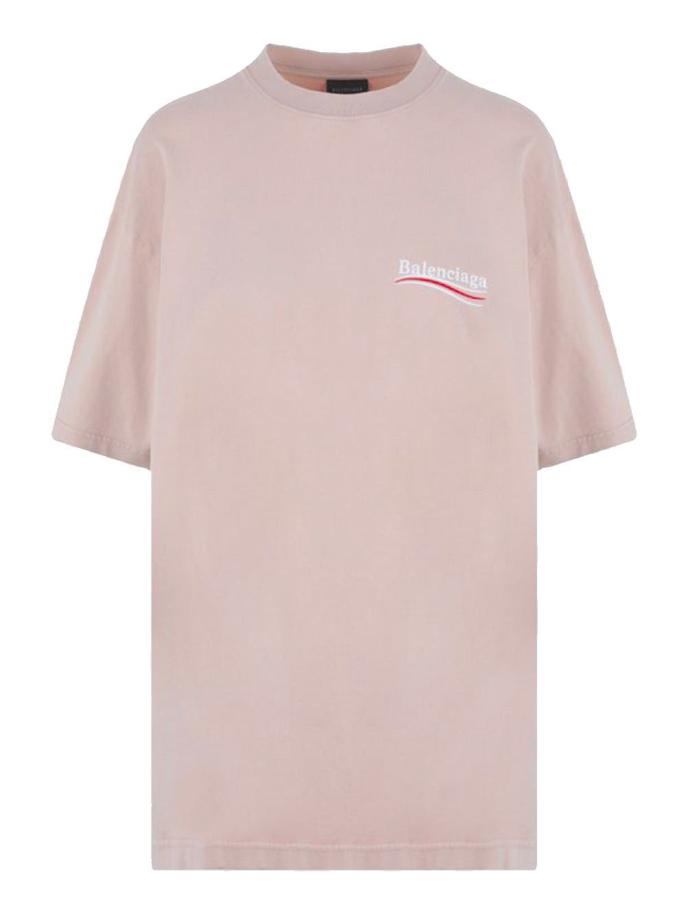 image of Balenciaga Logo T-Shirt Size Xxs in Pink/White, Women's