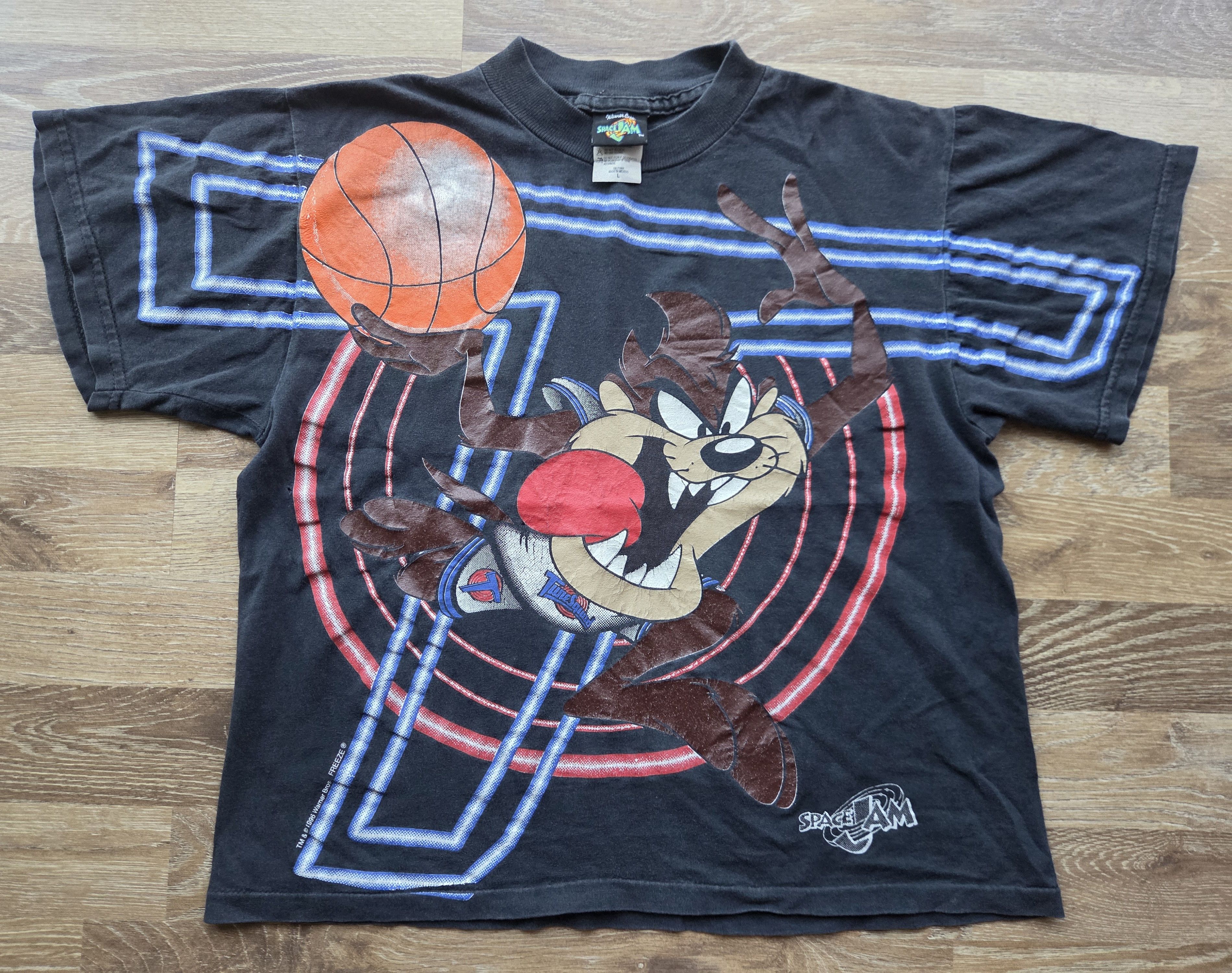 Cartoon Network Vintage 90s Looney Tunes Tazmania Warner Bros Space Jam Tee Size US XXS / EU 40 - 1 Thumbnail