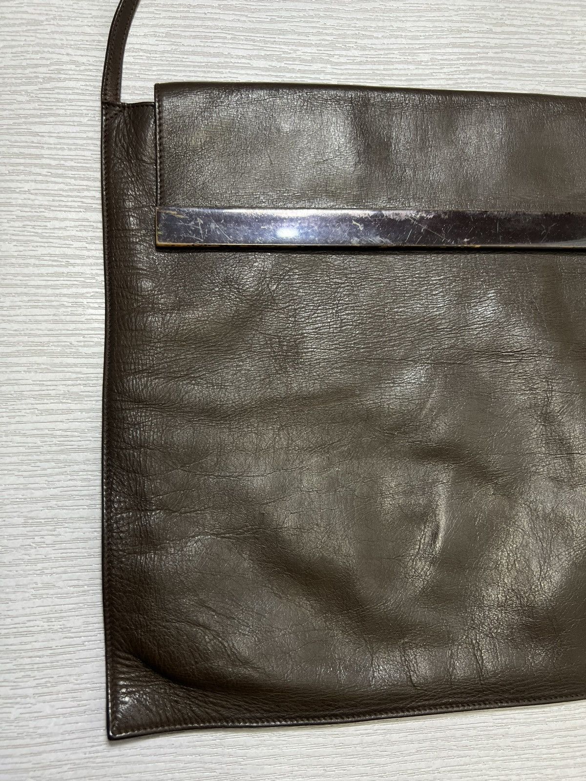 Gucci Gucci - Tom Ford - Brown Leather Shoulder Bag Size ONE SIZE - 7 Thumbnail