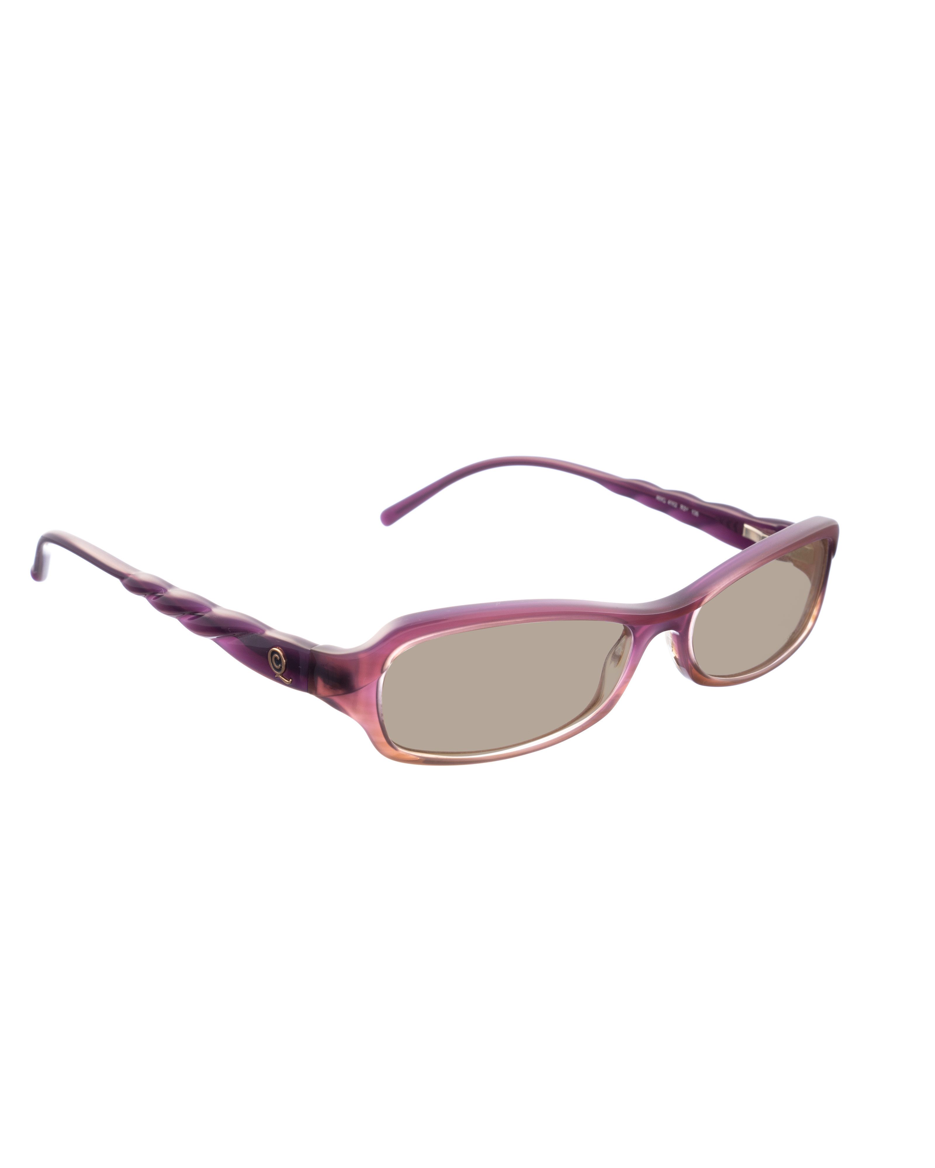 Alexander McQueen Alexander McQueen 90s Violet Swirl Cat-Eye Sunglasses Size ONE SIZE - 1 Thumbnail