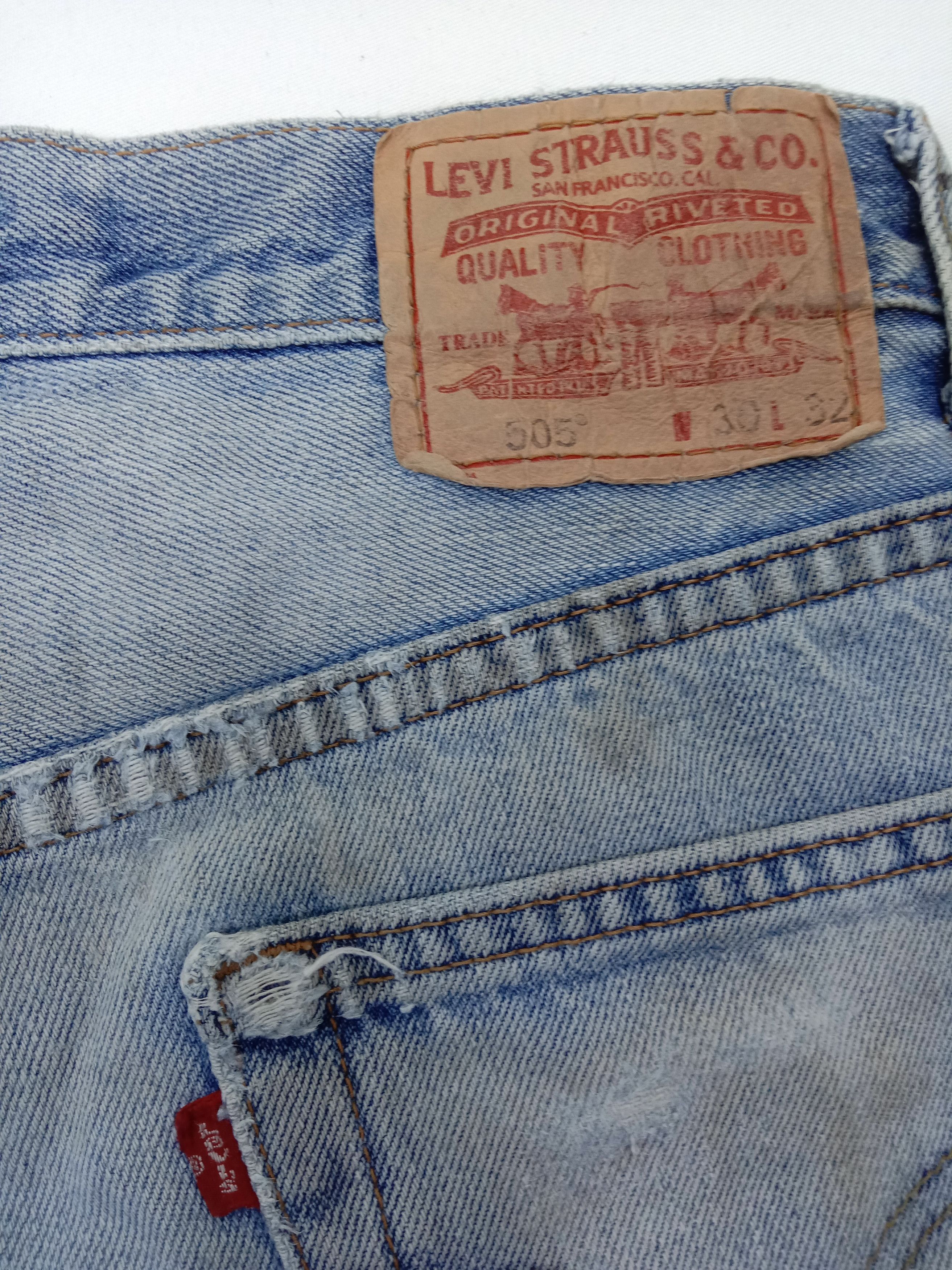 Levi's Vintage Levi's 505 Jeans Regular Fit Dirty Wash Denim Size 30" / US 8 / IT 44 - 13 Thumbnail