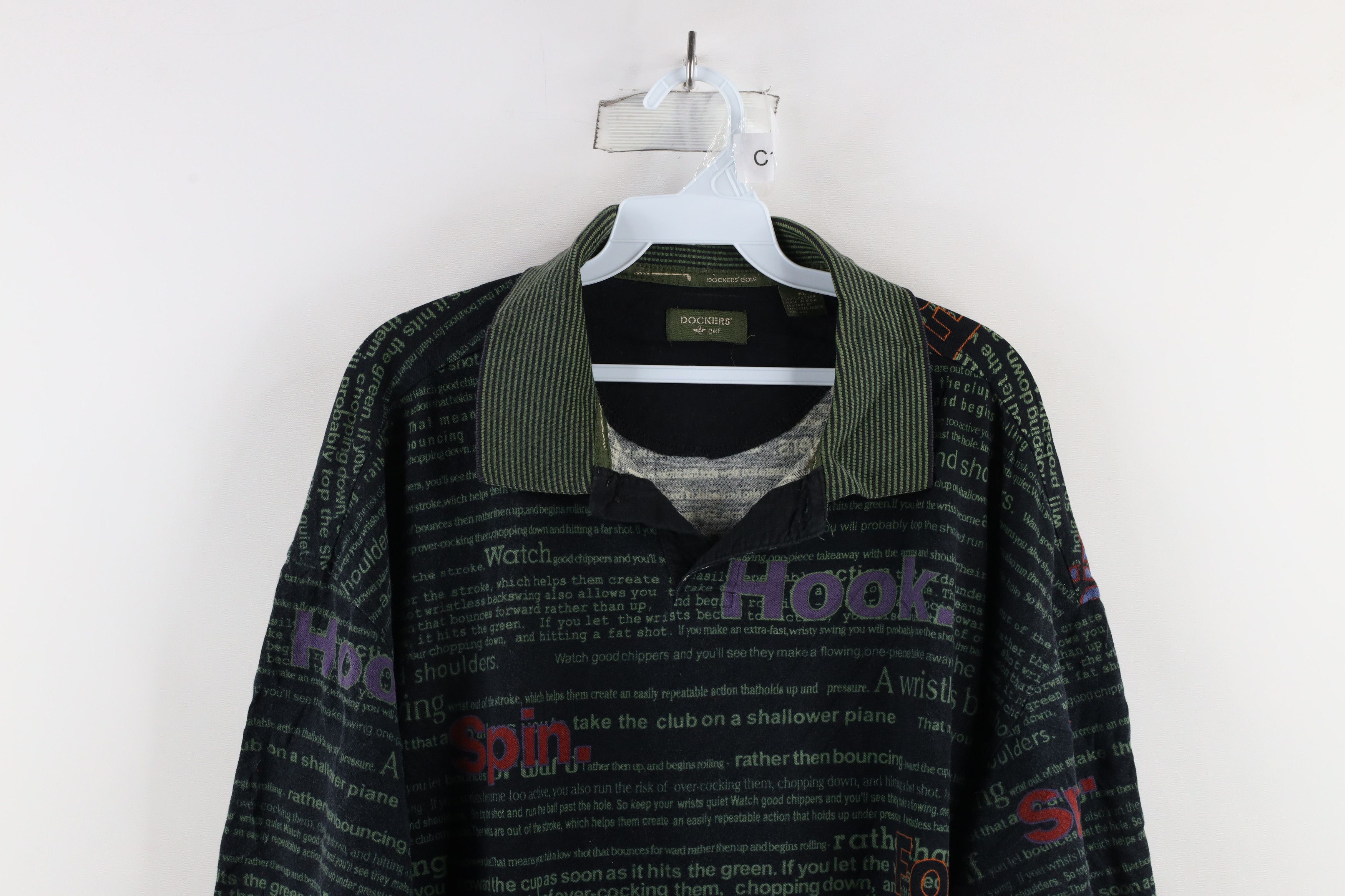 Vintage Vintage 90s Streetwear Over Print Golf Collared Polo Shirt Size US XL / EU 56 / 4 - 2 Thumbnail