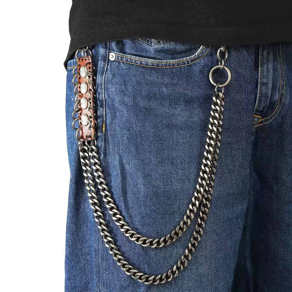Japanese Brand HipHop Rock Punk Hook Stylish Wallet Chain Size ONE SIZE - 3 Thumbnail