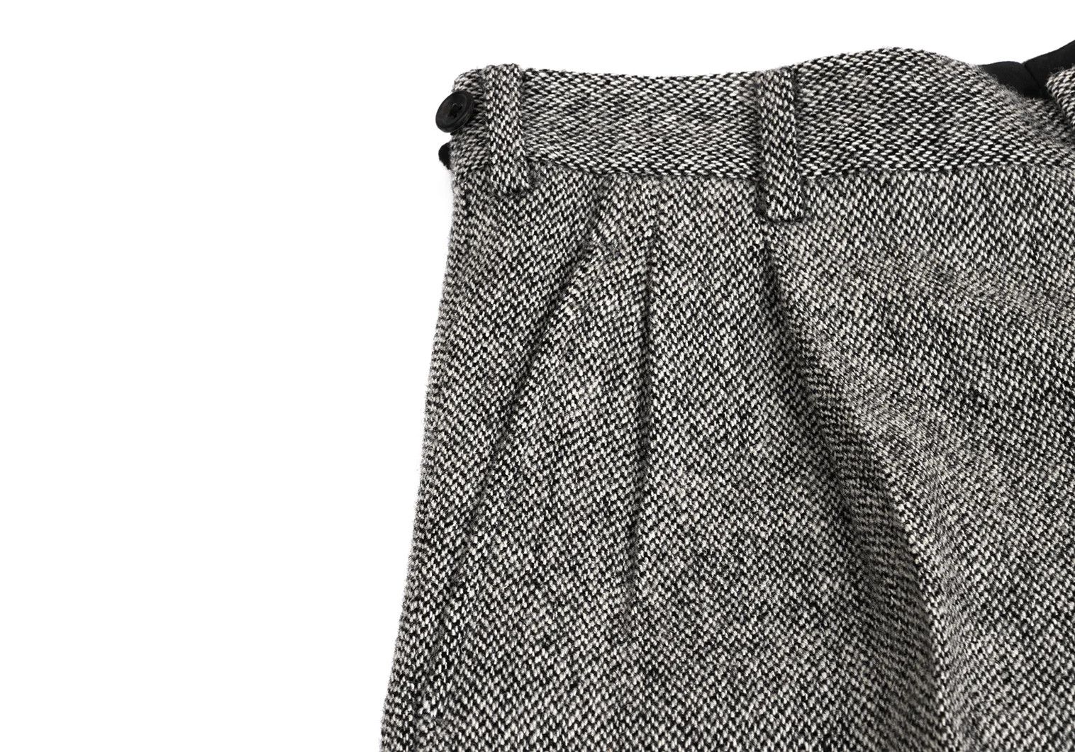 Yohji Yamamoto Yohji Yamamoto Mixed Wool Two-Tuck Pants Size US 34 / EU 50 - 7 Thumbnail