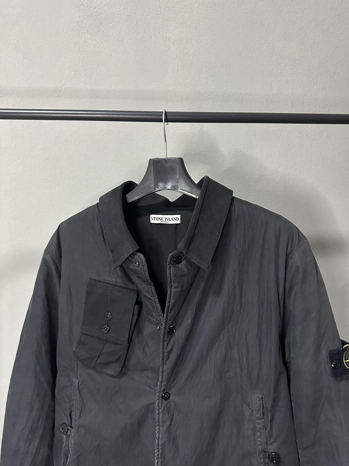 Stone Island Stone Island Tech Suede Quilted Aviator Jacket 2002 Size US L / EU 52-54 / 3 - 3 Thumbnail