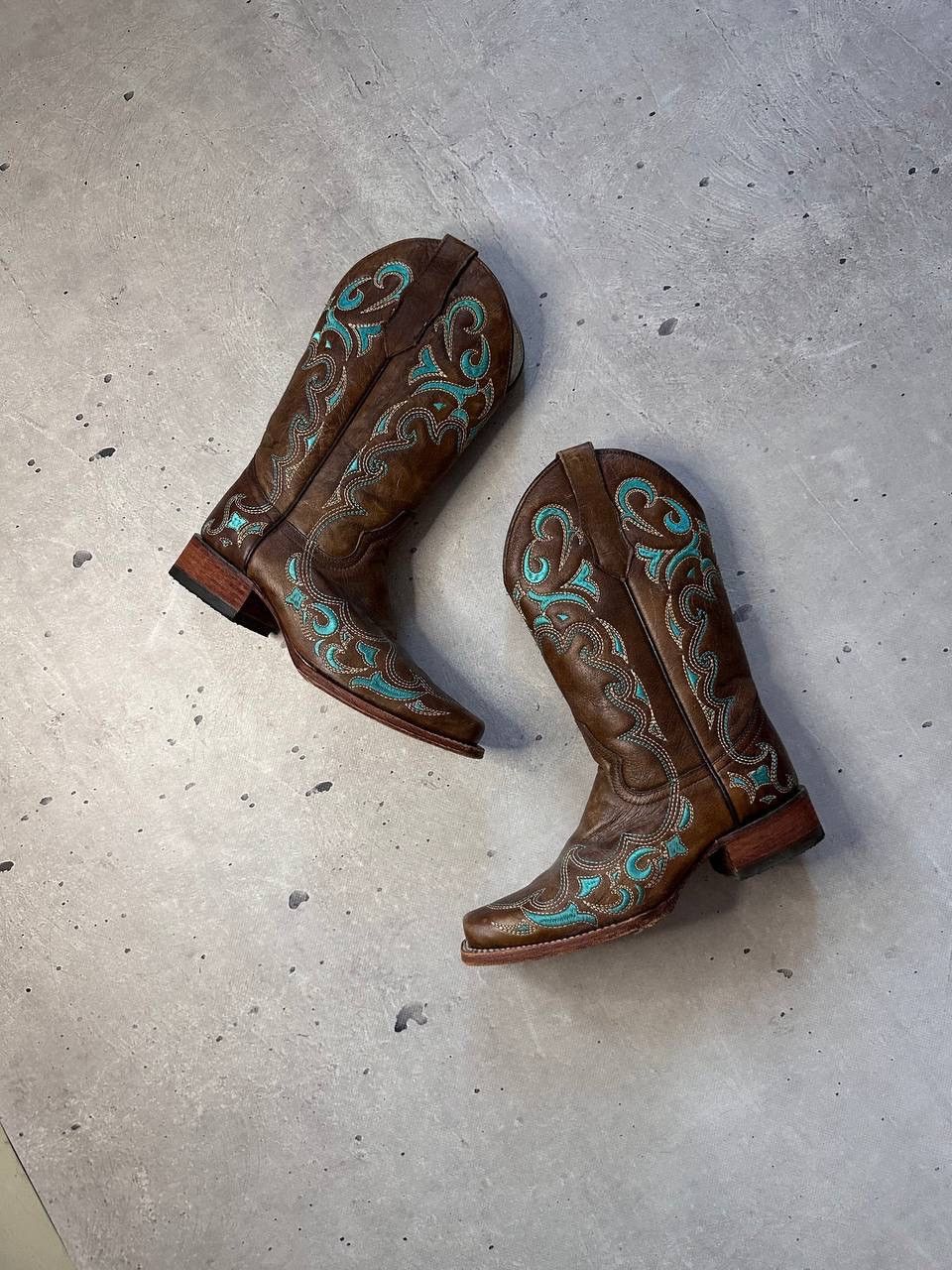 Cowboy Equipment × Vintage Circle G Mexico Cowboy Hi Boots Y2K Size US 7 / IT 37 - 3 Thumbnail