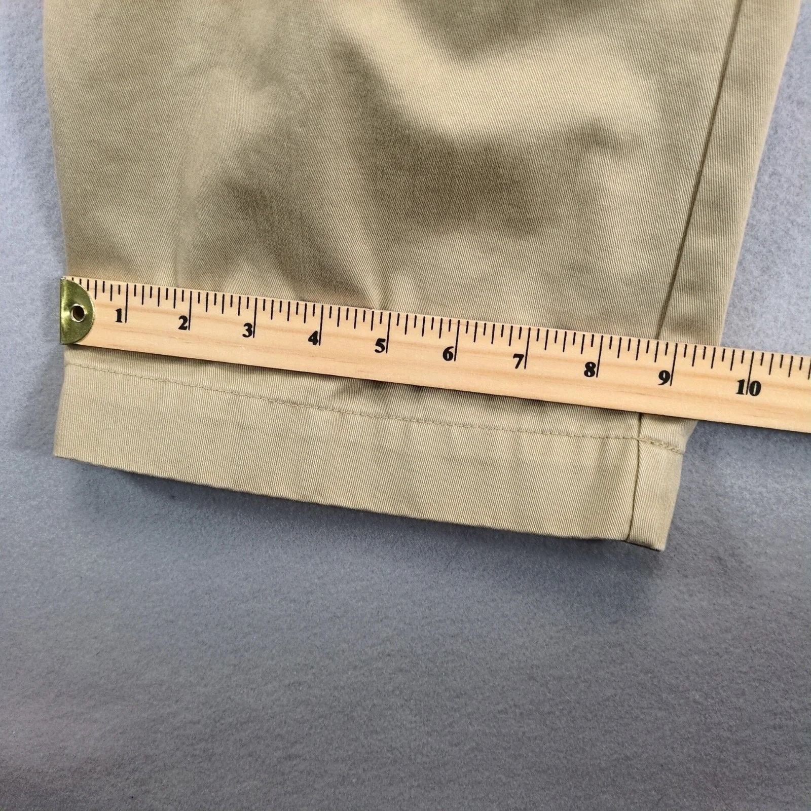 Izod Izod Khaki Chino Pants Mens 44x30 Adjustable Waist FlatFront Size US 44 / EU 60 - 8 Thumbnail