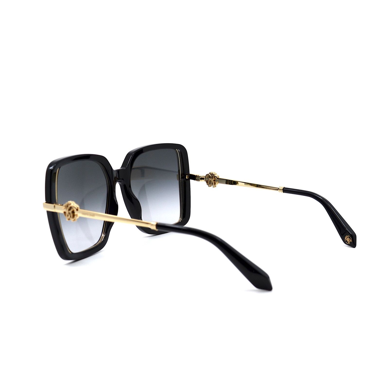Roberto Cavalli ROBERTO CAVALLI SRC007 BLACK GOLD GREY GRADIENT SUNGLASSES Size ONE SIZE - 5 Thumbnail