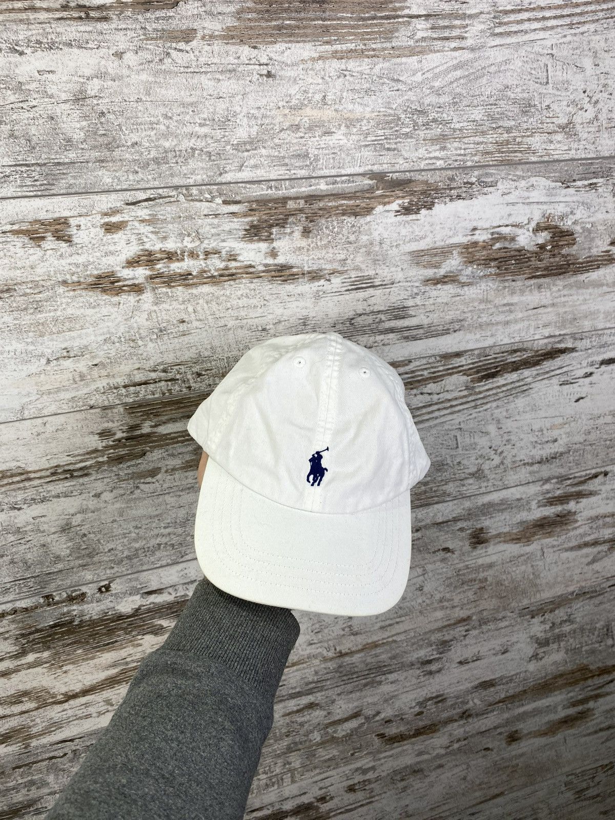 Polo Ralph Lauren × Vintage Mens Vintage Polo Ralph Lauren White Cap hats logo y2k rare Size ONE SIZE - 2 Thumbnail