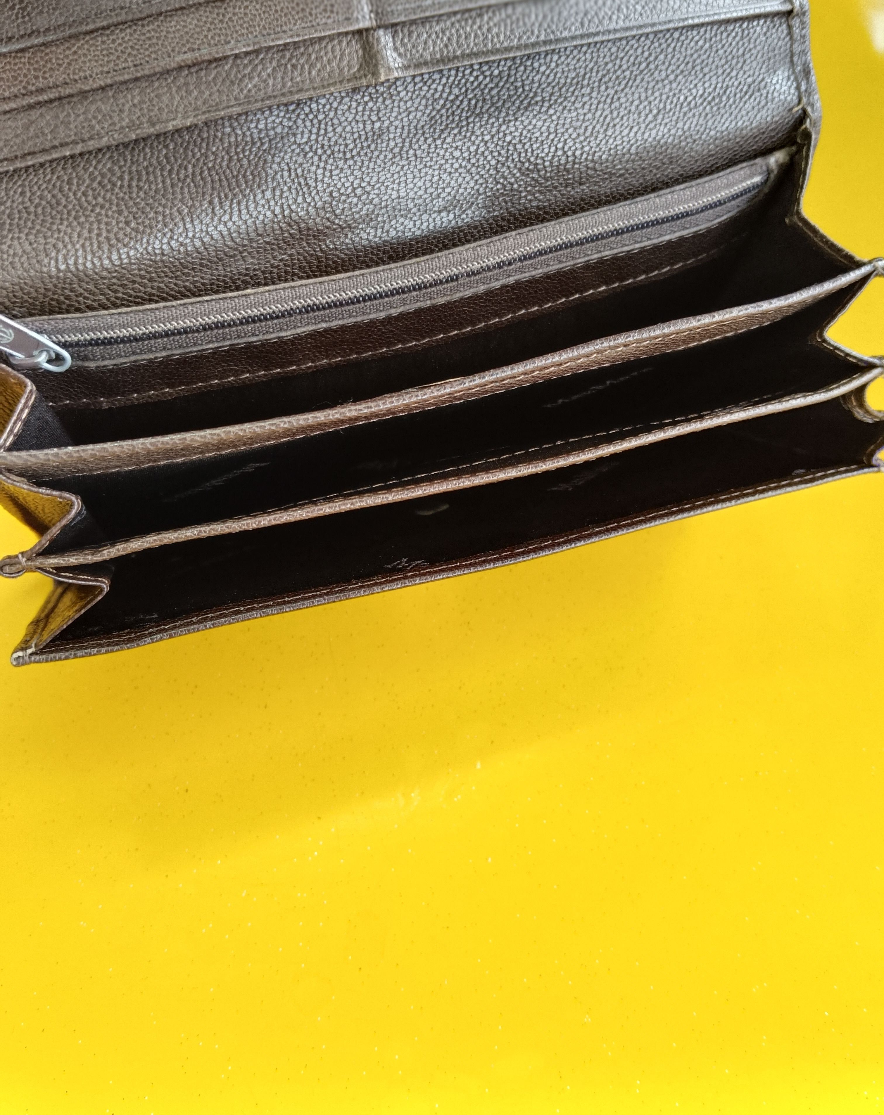 Leather × Max Mara MAX MARA PATINA LEATHER LONG WALLET Size ONE SIZE - 3 Thumbnail