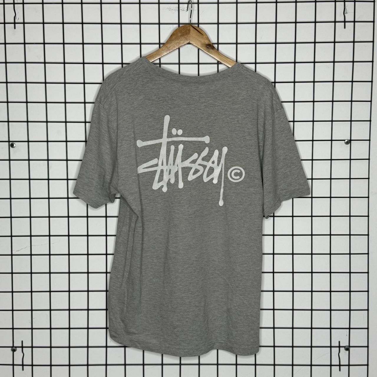 Stussy Stussy T shitt Grey Logo Spellout Vintage Size US M / EU 48-50 / 2 - 1 Thumbnail