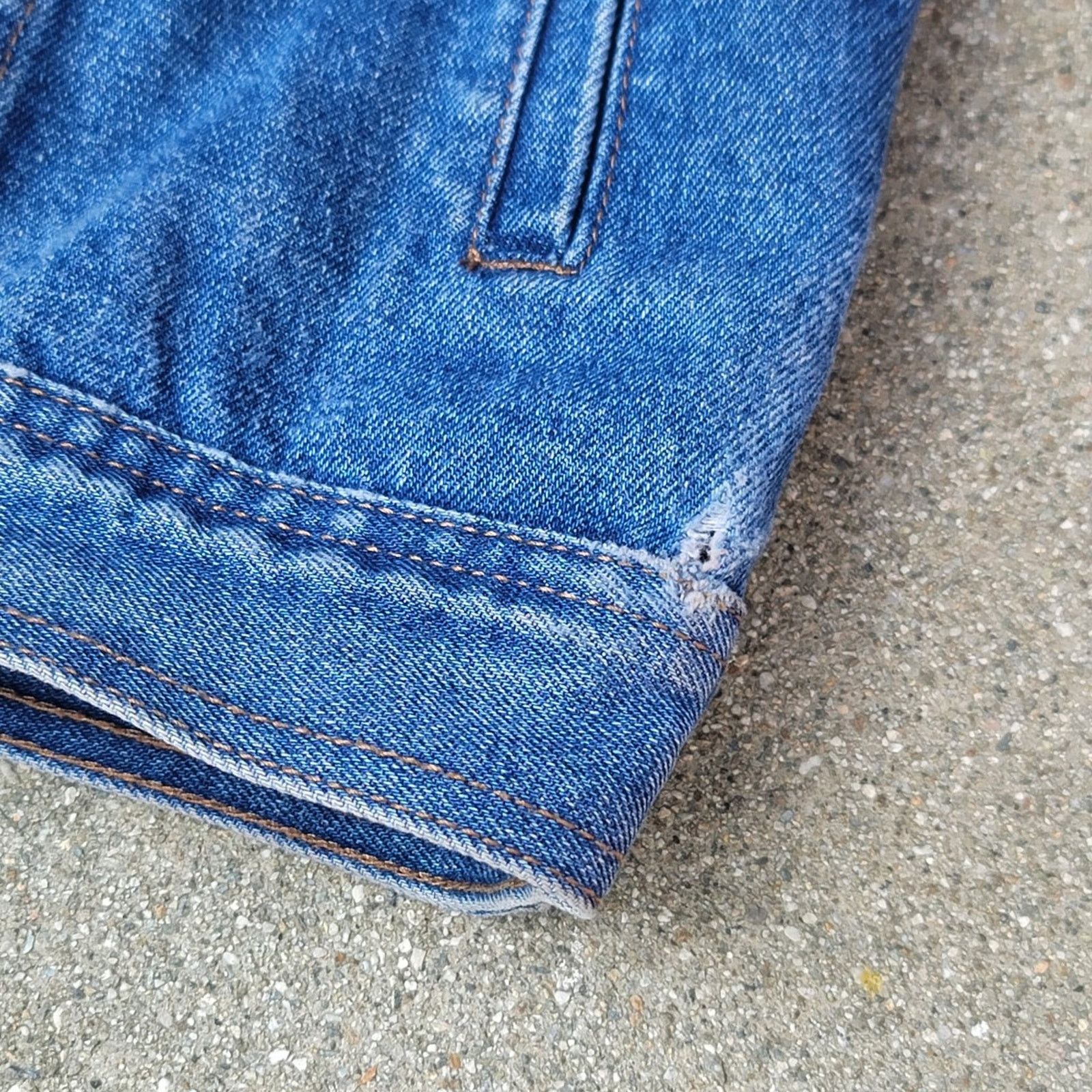 Handmade Vtg Oscar Jeans Custom Hand Painted Denim Jacket Size US XL / EU 56 / 4 - 8 Thumbnail