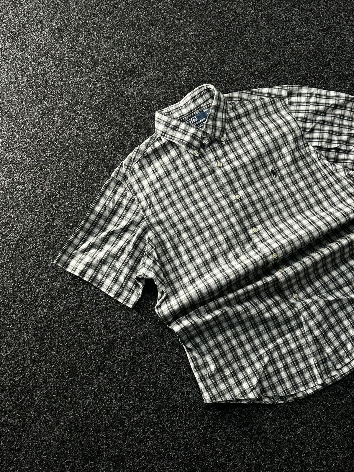 Polo Ralph Lauren 🚨 VNTG Y2K Polo Ralph Lauren Shirt flannel RARE SHORT SLEEVE Size US L / EU 52-54 / 3 - 2 Thumbnail