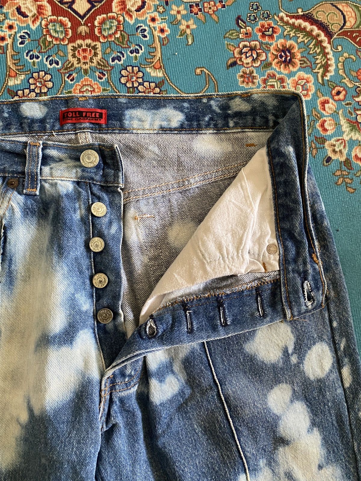 Japanese Brand × Levi's × Levi's Vintage Clothing Vintage Levi’s X Fine Garment Toll Free Remake Jeans Size US 30 / EU 46 - 12 Thumbnail