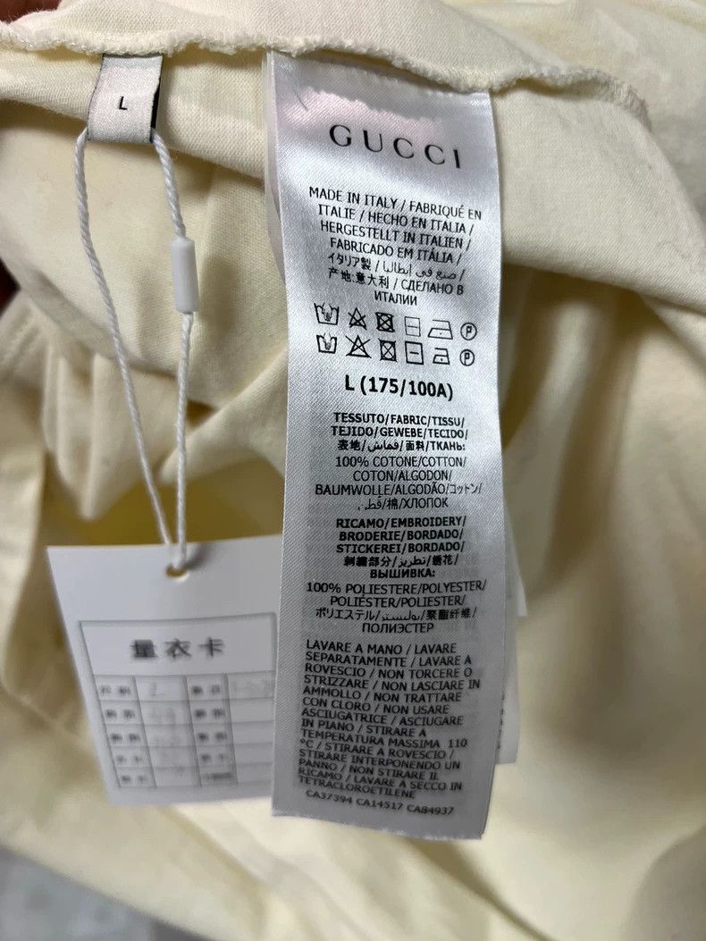 Gucci Gucci White tennis racket short-sleeved T-shirt 2504-Nextar Size US L / EU 52-54 / 3 - 4 Thumbnail
