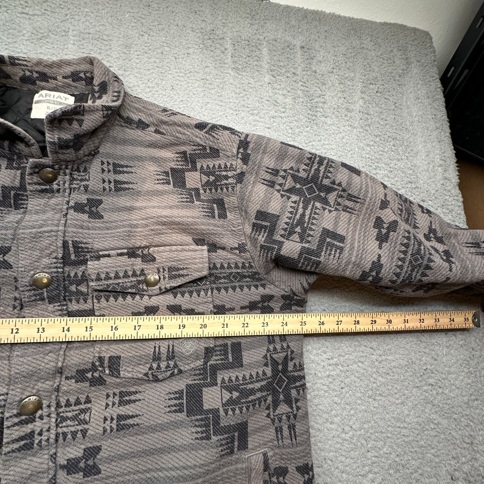 Ariat Ariat Retro Halderman Insulated Shirt Jacket Mens XL Aztec Size US XL / EU 56 / 4 - 4 Thumbnail