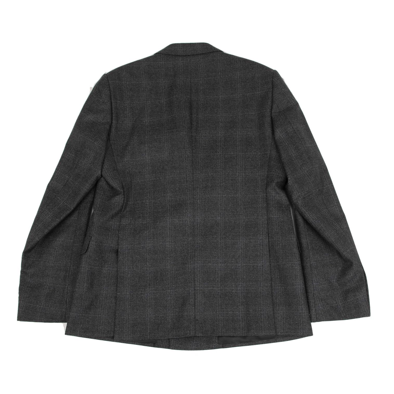 Armani Collezioni Wool Glen Check Suit Set in Charcoal Navy Size US XXS / EU 40 - 8 Thumbnail