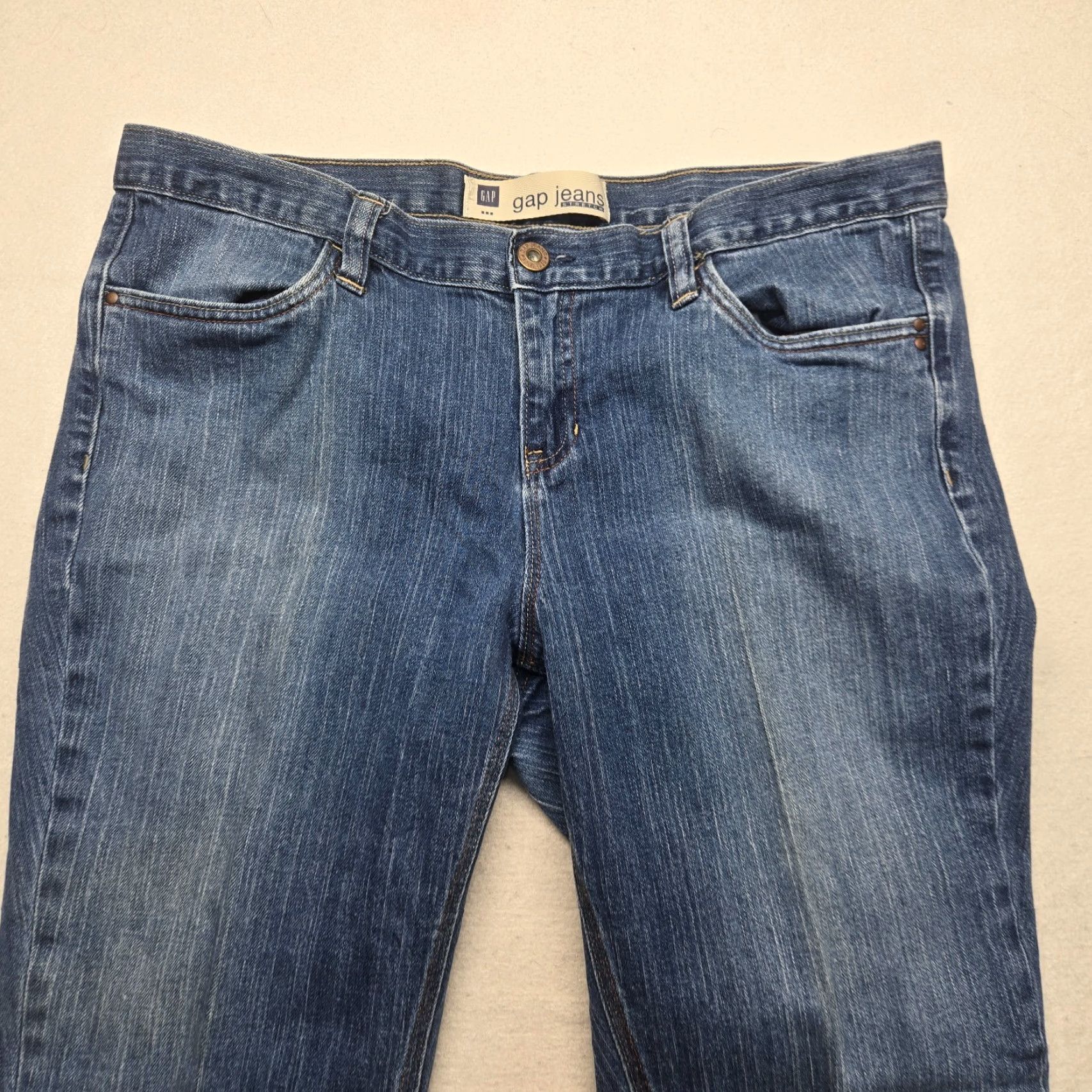 Gap Gap Women Jeans Pants Flared Denim Blue Stretch 16 Casual Everyday Size 38" / US 16 / IT 52 - 2 Thumbnail
