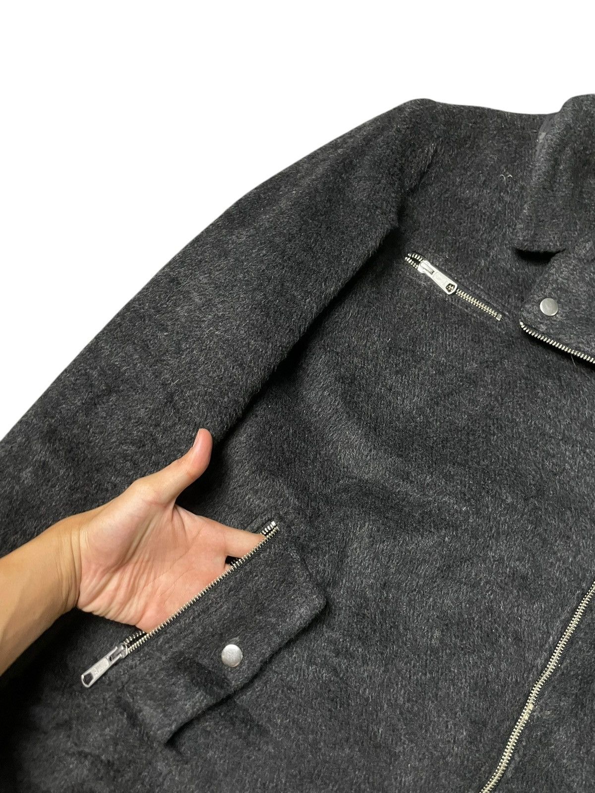 Japanese Brand × Seditionaries × Vintage JEANASIS BRAND SHAGGY RIDER JACKET (86) Size US XXS / EU 40 - 5 Thumbnail