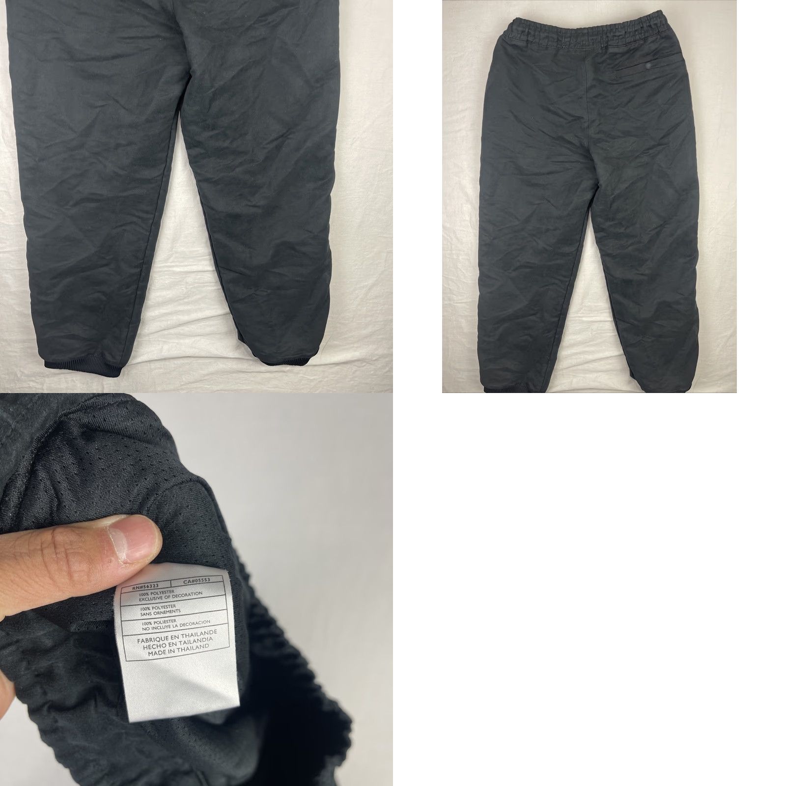 Jordan Brand VINTAGE Jordan Track Pants Mens M Black Red Last Shot Ferrari Baggy Size US 29 - 10 Thumbnail