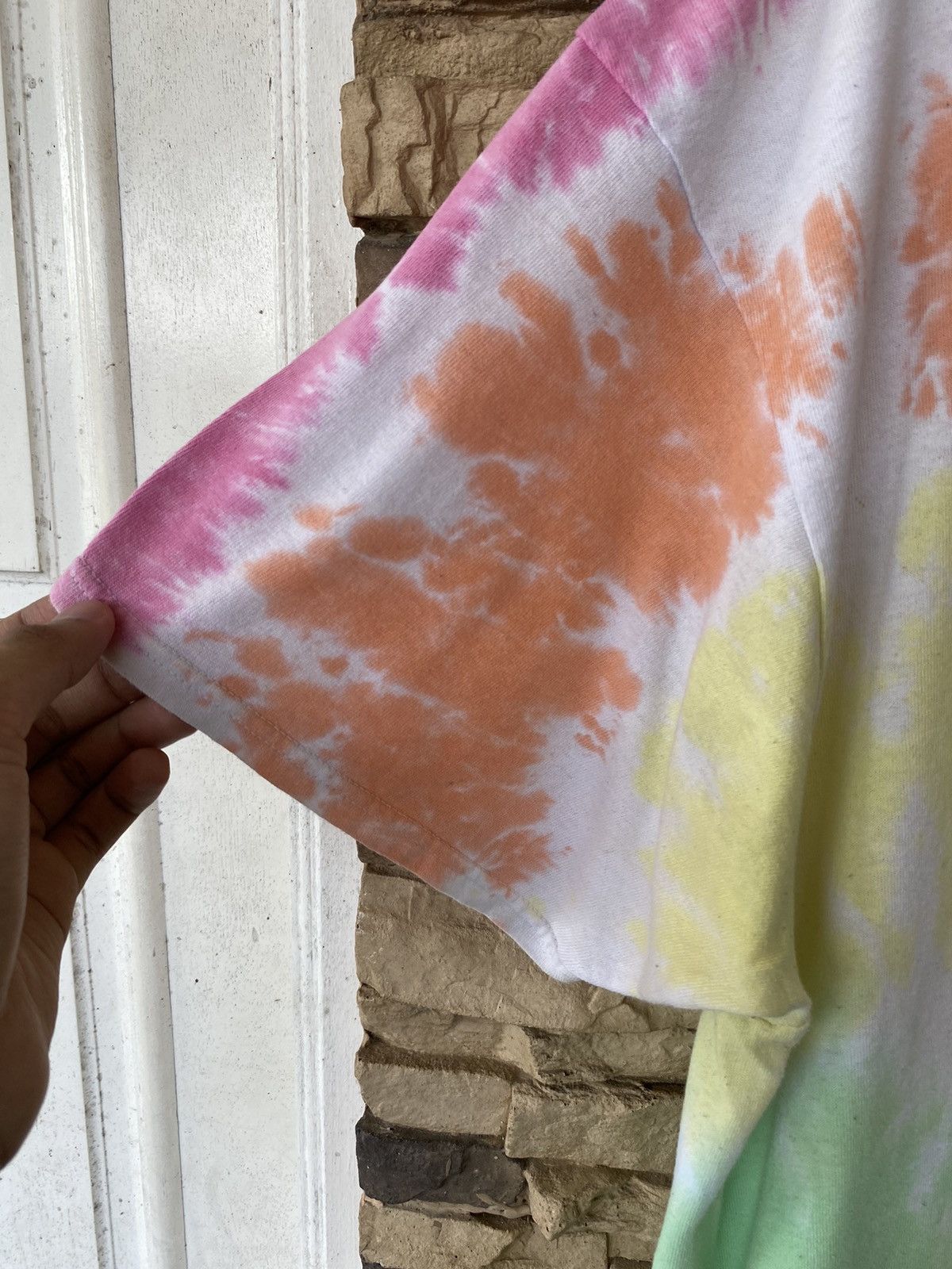 Vintage Woodstock Liquid Blue Tie Dye Tshirt Band Tees Size US XXL / EU 58 / 5 - 3 Thumbnail