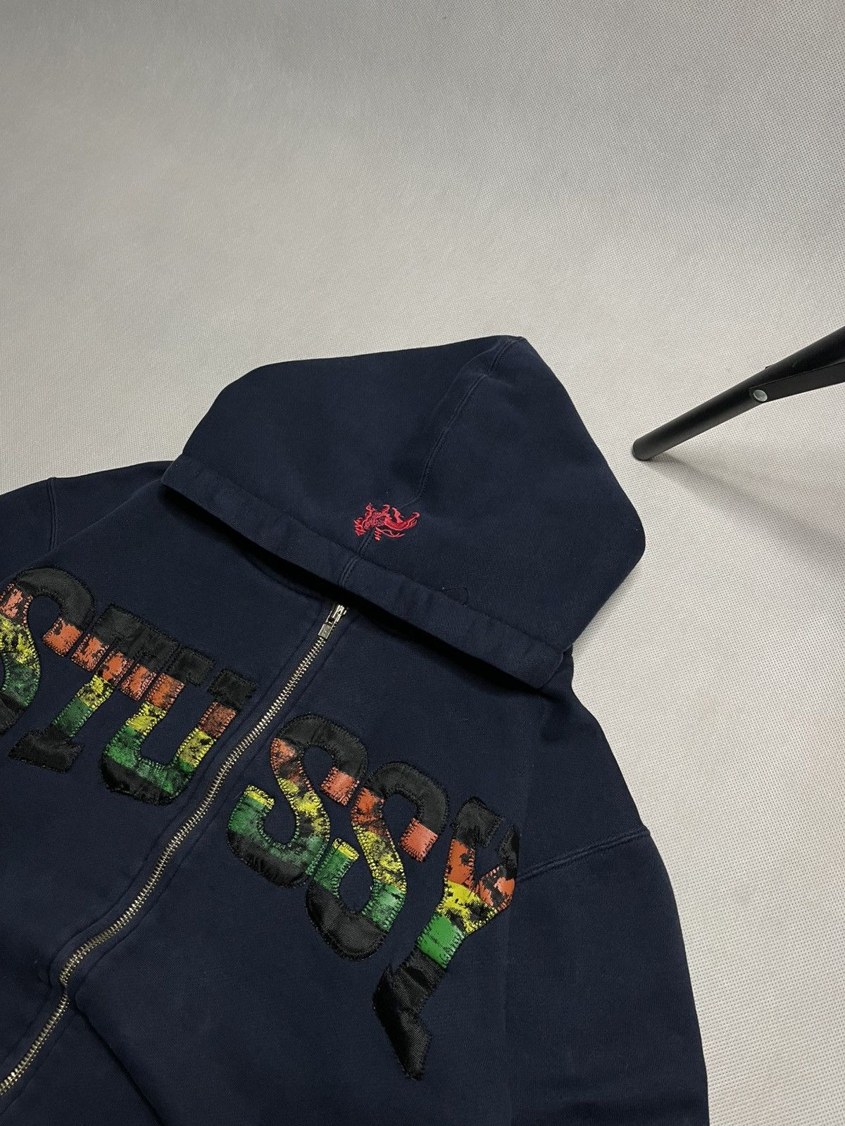 Stussy ‼️Vintage 90s Stussy Rasta Zip Hoodie + Stussy Rasta Scarf ‼️ Size US L / EU 52-54 / 3 - 3 Thumbnail