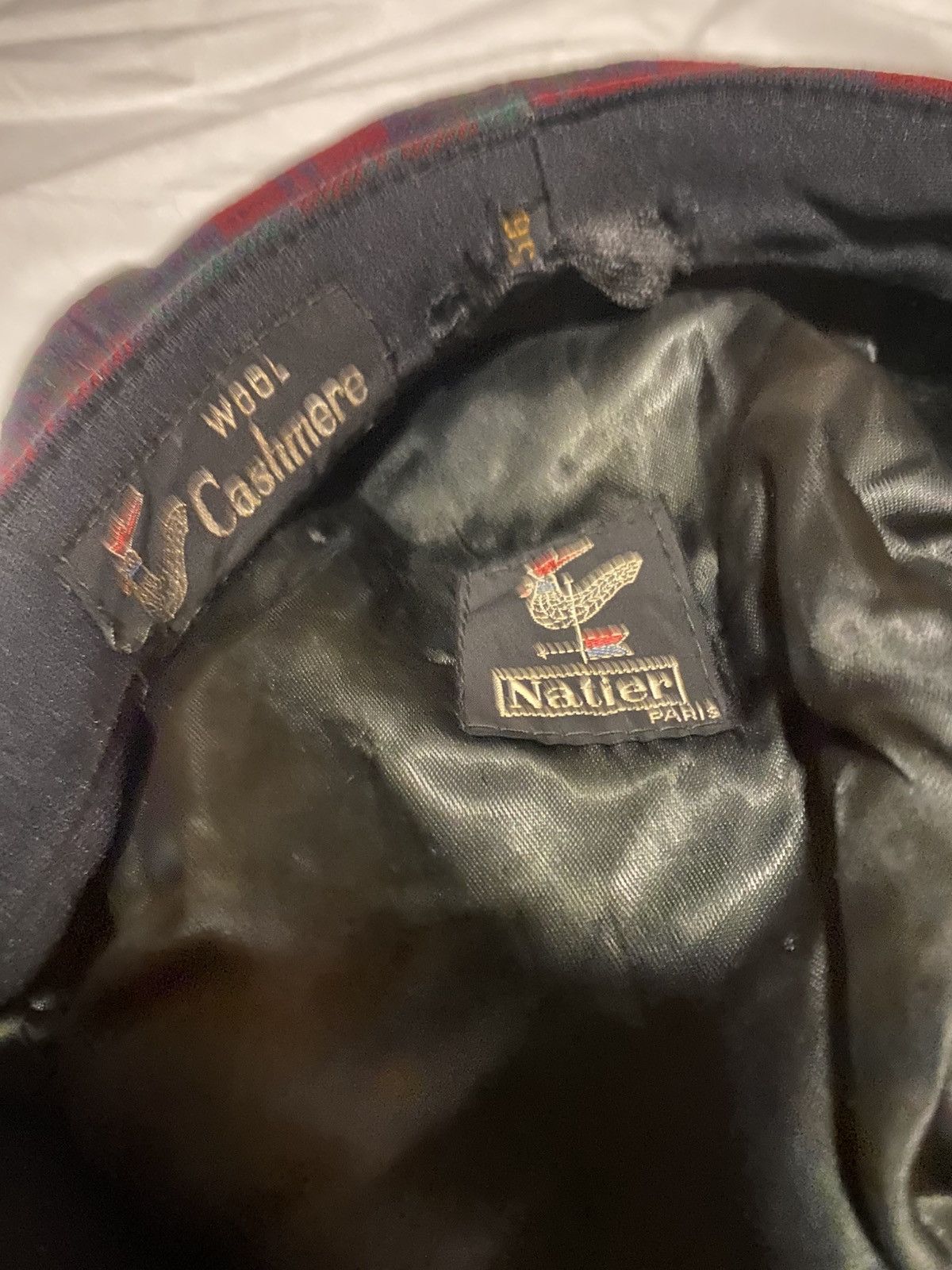 Vintage Cap Vintage atelier Nattier Paris wool cashmere luxury Size ONE SIZE - 6 Thumbnail