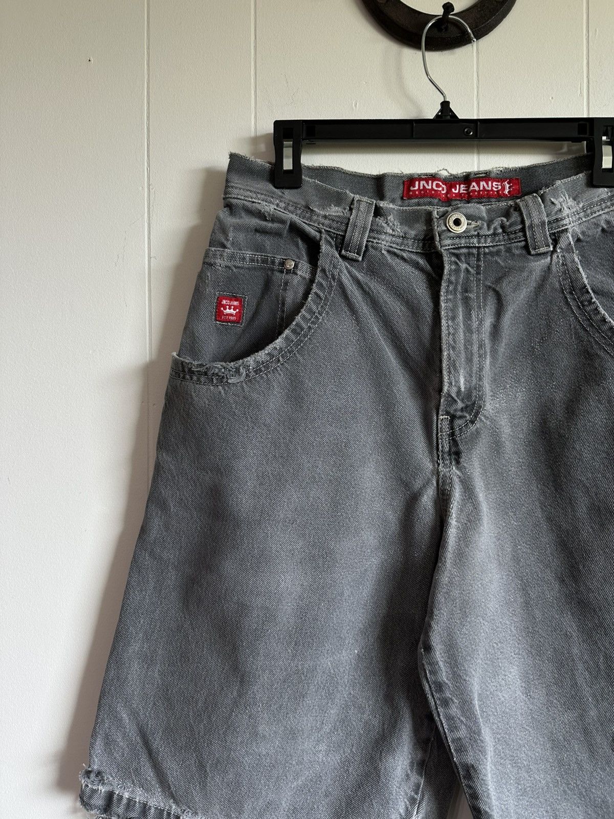JNCO Late 90's Y2K JNCO Distressed Big Bulldog Jorts Size US 32 / EU 48 - 4 Thumbnail