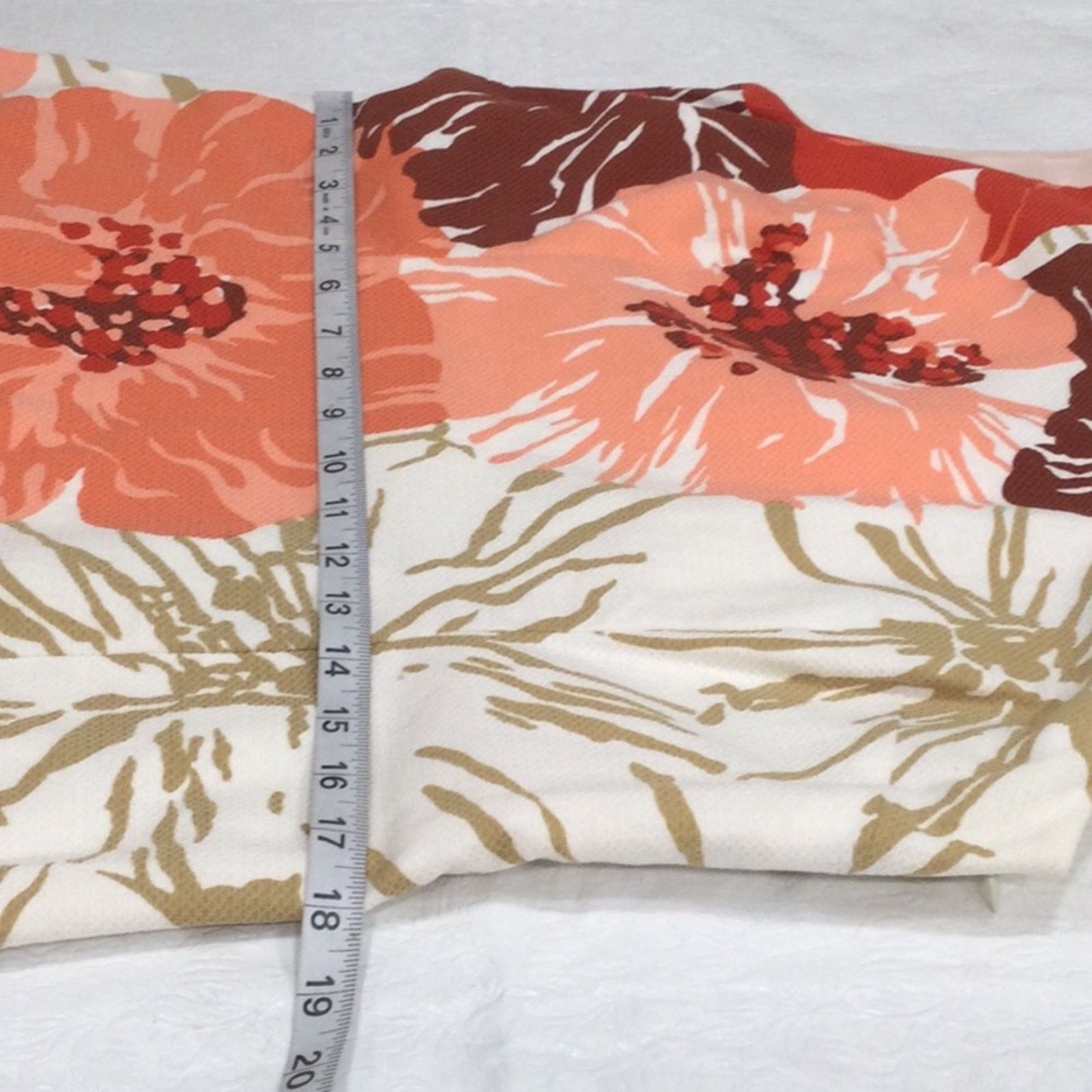 Other Talbots Lined White/Floral Midi Shift Dress Size 12 Size XL / US 12-14 / IT 48-50 - 15 Thumbnail