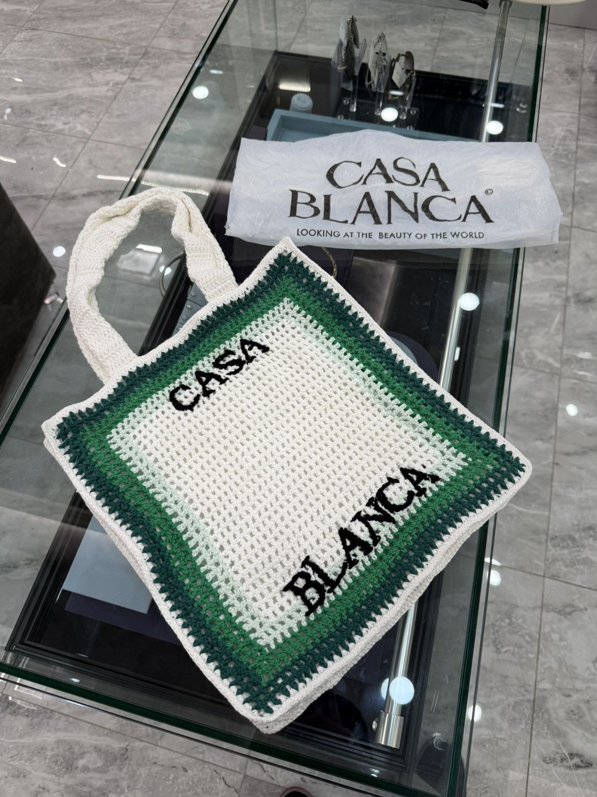 Casablanca Casablanca Knitted Tote Bag Size ONE SIZE - 1 Thumbnail