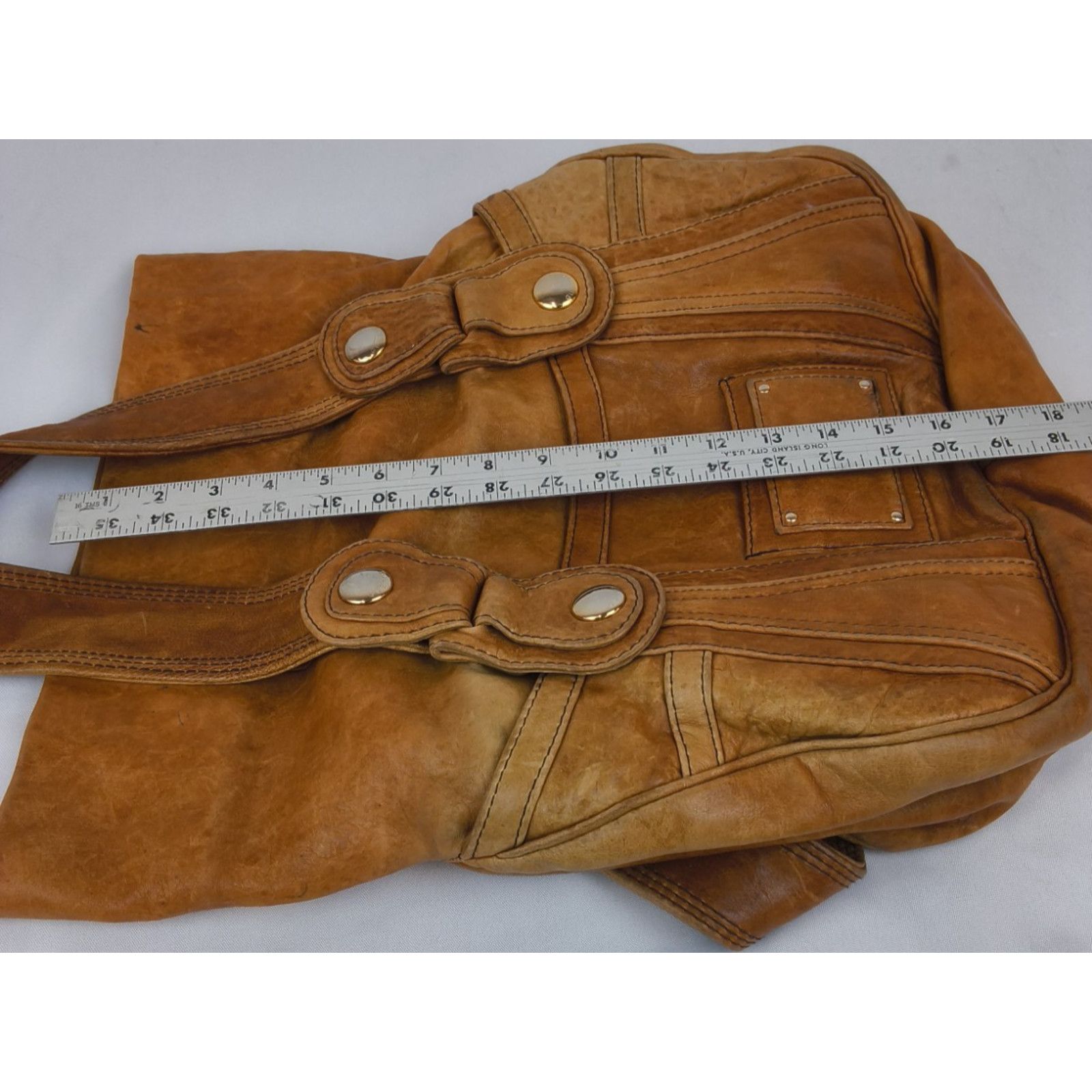 Other Gustto Handbag Brown Leather Hobo Bag Purse Size ONE SIZE - 8 Thumbnail