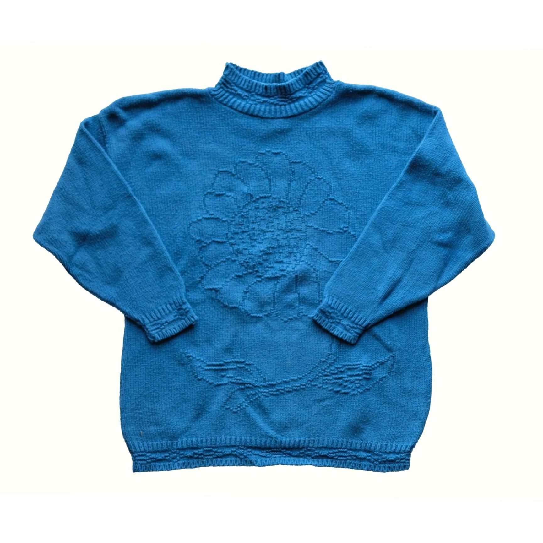 Sunflower VINTAGE OBJECTS DART SWEATER Sweatshirt Mock Neck Men SZ M 90s Sunflower Blue Cotton Pullover Casual USA Size US M / EU 48-50 / 2 - 2 Thumbnail