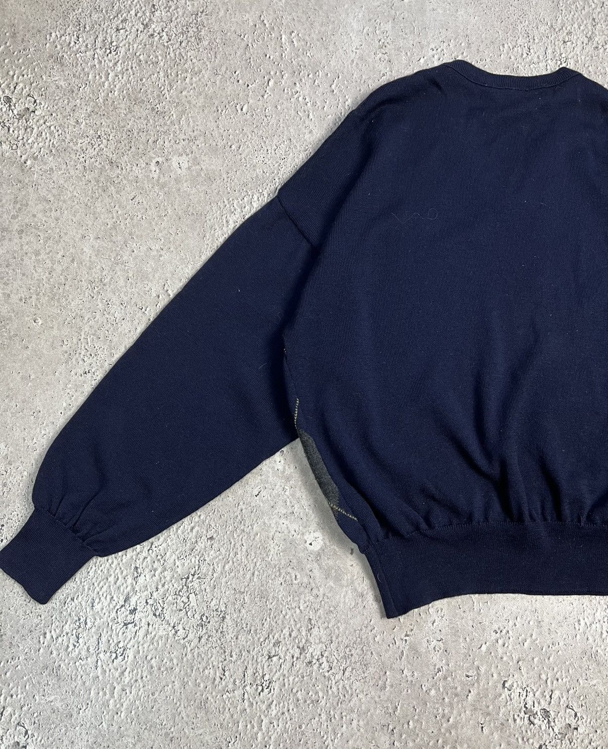 Lacoste × Vintage Vintage Lacoste Knit Wool Vneck Cardigan Sweater Size US M / EU 48-50 / 2 - 9 Thumbnail