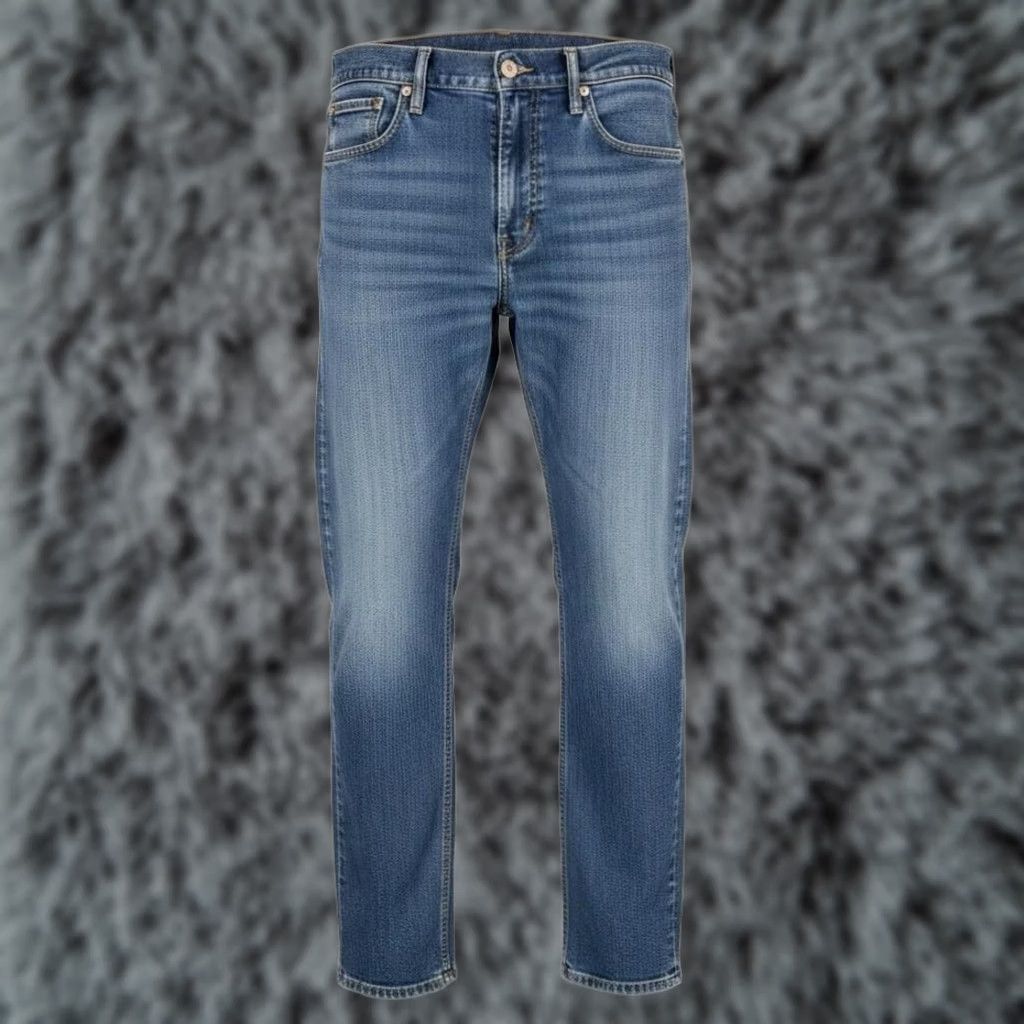 Levi's Levi's Jeans S40175 Mens 32x34 Blue Medium Wash Denim Zip Fly Tapered Stretch Distressed Pockets Logo Size US 32 / EU 48 - 1 Thumbnail