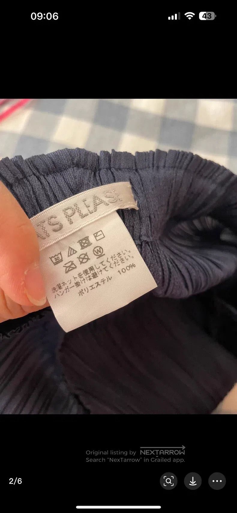 Issey Miyake Issey Miyake size:3 Ruched Asymmetrical Pants Size 22" - 2 Thumbnail