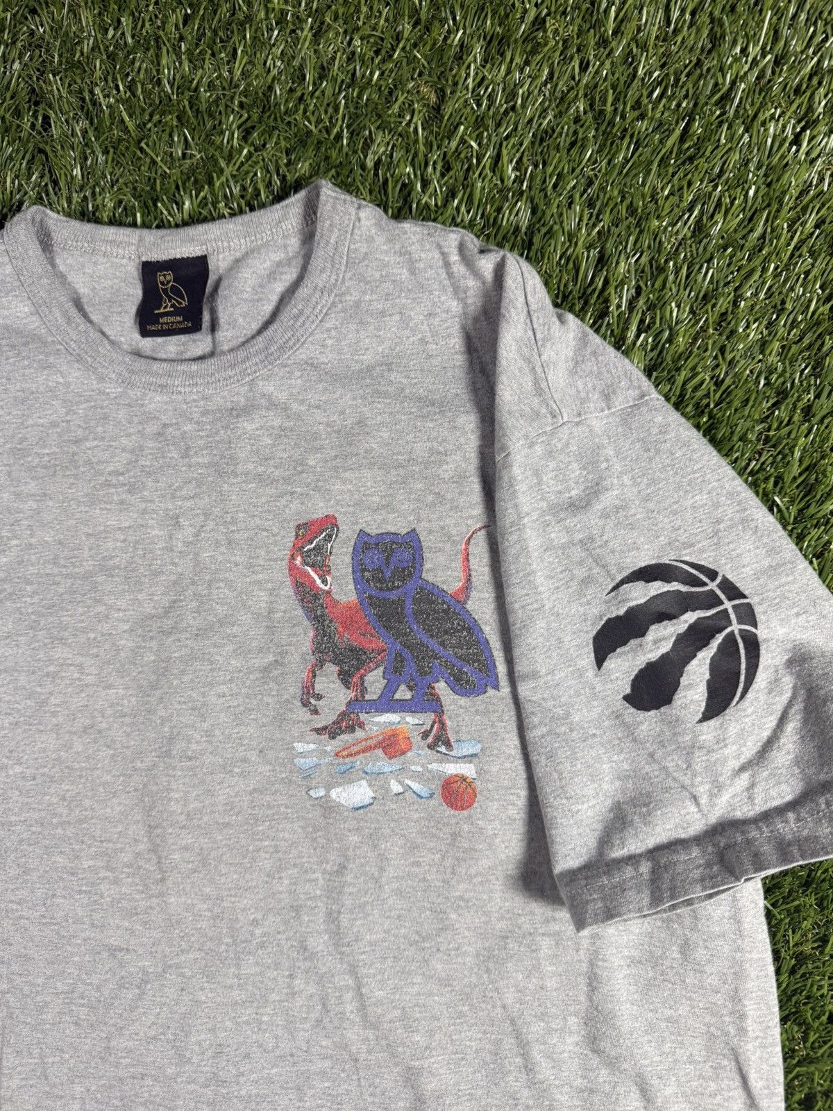 October's Very Own Y2k Drake Octobers Very Own OVO Toronto Raptors NBA Hype Tee Size US M / EU 48-50 / 2 - 2 Thumbnail