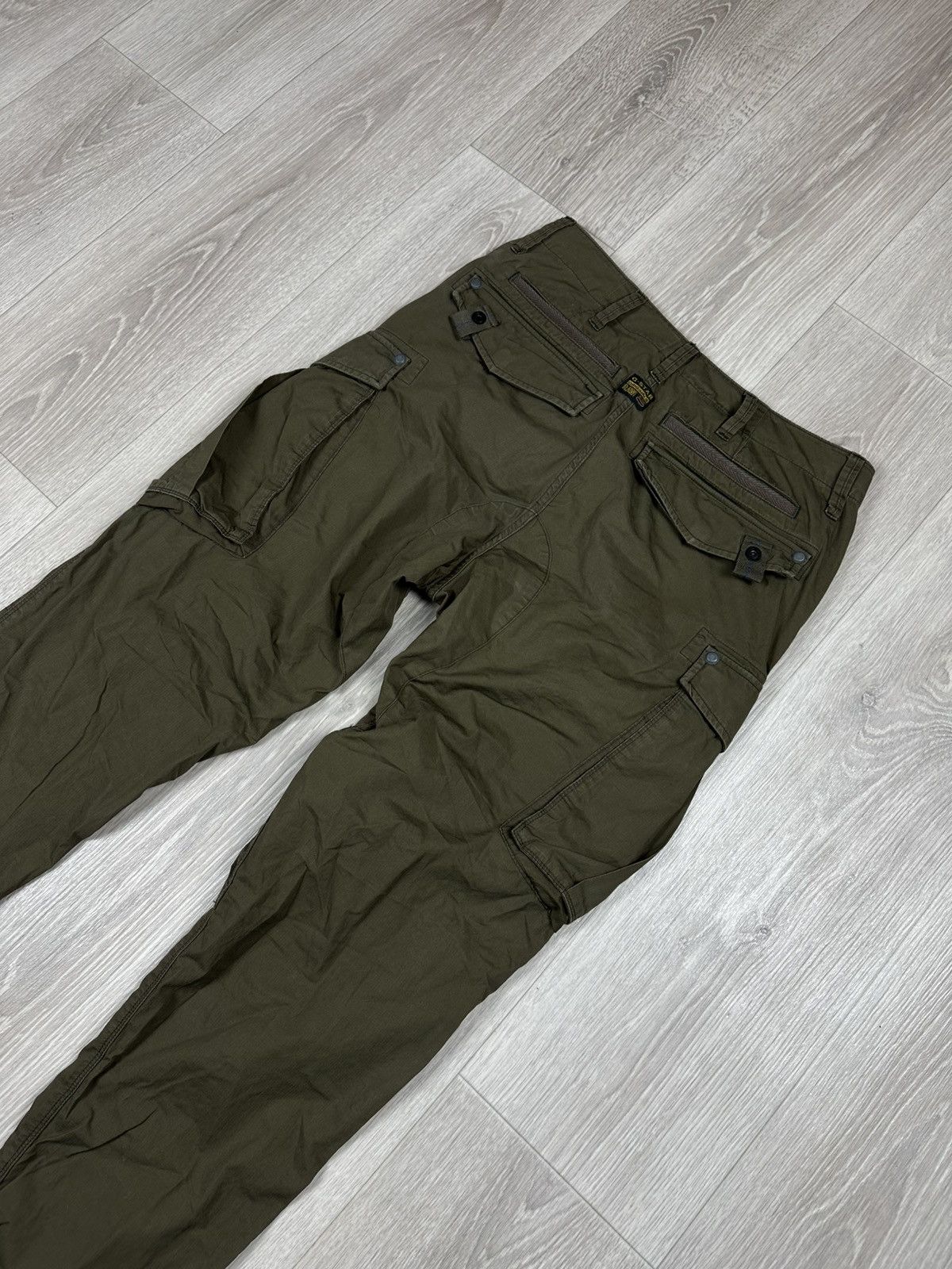 G-Star RAW G STAR Cargo Green Pants Joggers Vintage Size US 30 / EU 46 - 9 Thumbnail