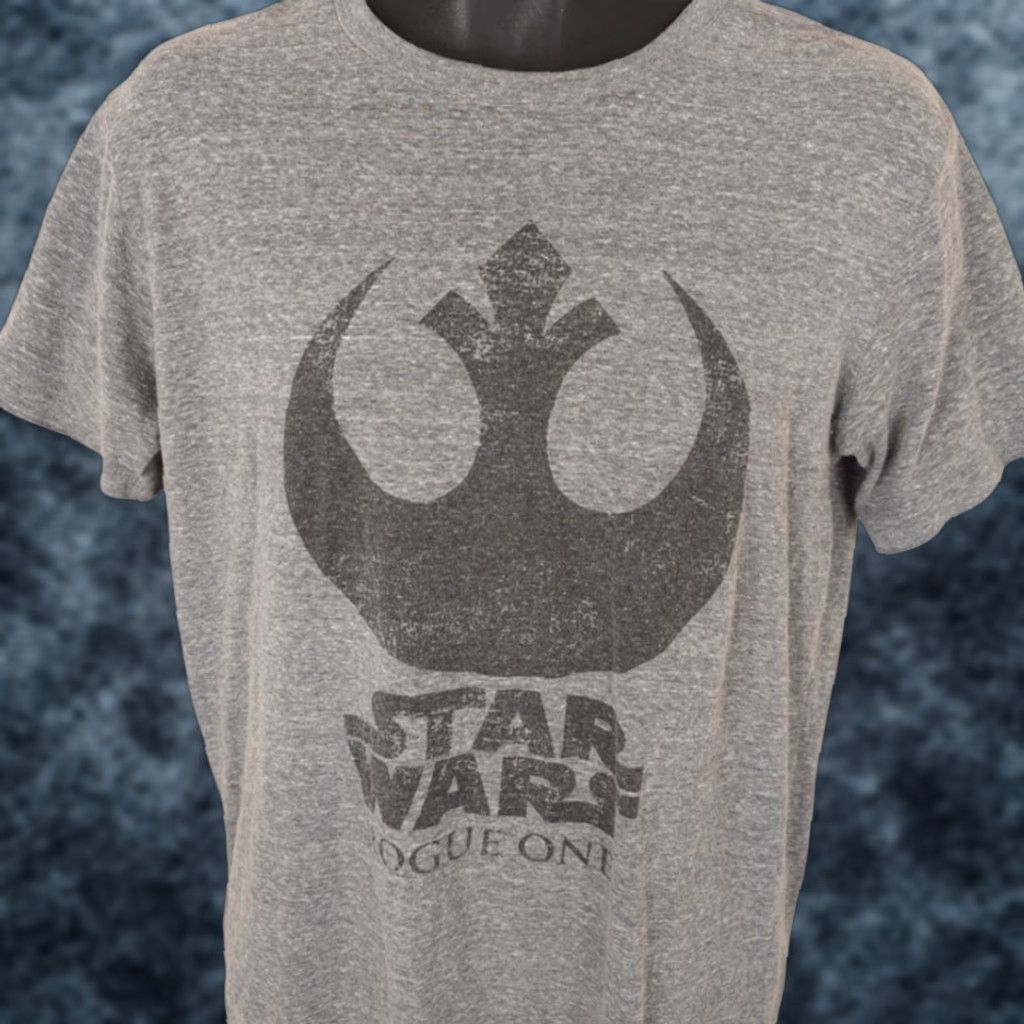 Star Wars Star Wars Rogue One T Shirt Mens Size S Gray OVERSIZED Fit Tee Size US S / EU 44-46 / 1 - 1 Thumbnail