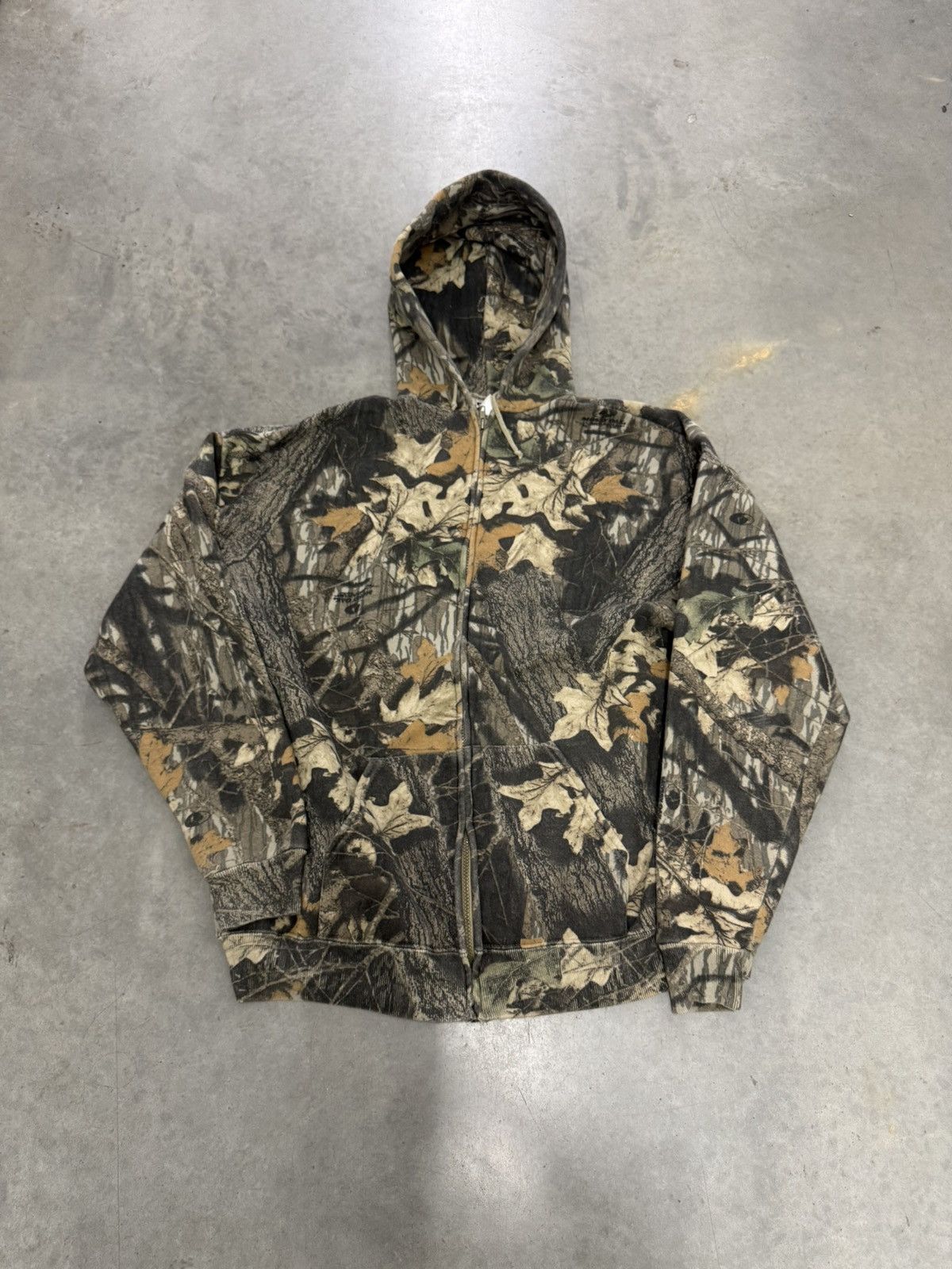 Realtree Camo Realtree Jerzees Vtg Hoodie 90s Fullzip USA Outdoors Size US XXL / EU 58 / 5 - 3 Thumbnail