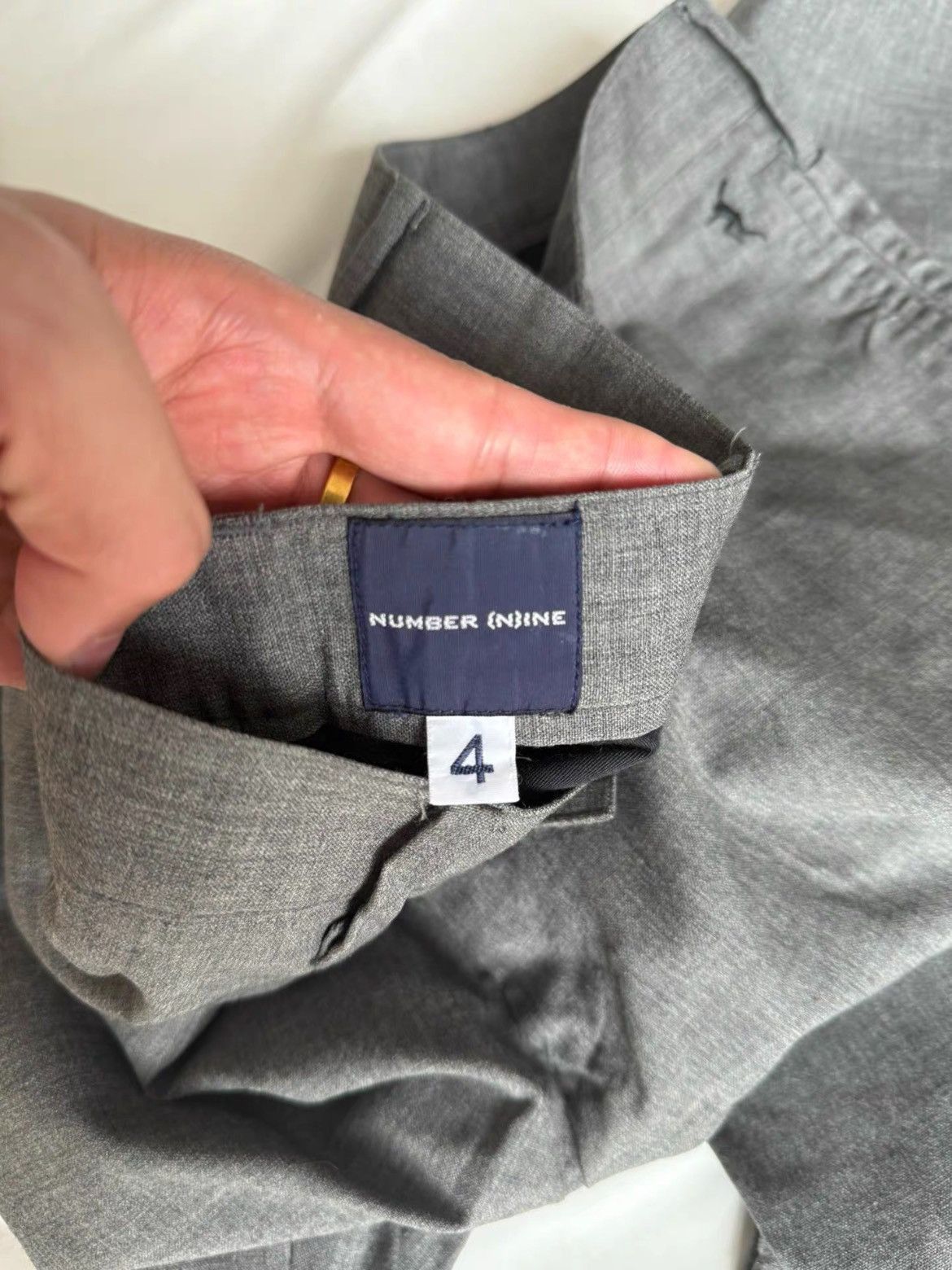 Number (N)ine Sz 4 Number Nine 99SS Wool Trouser-2505 Size US 30 / EU 46 - 5 Thumbnail