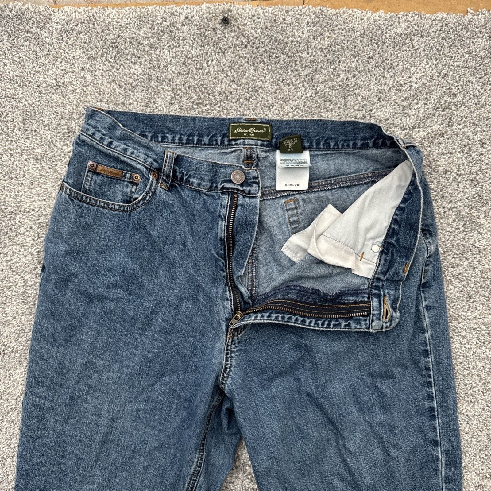 Eddie Bauer Eddie Bauer Jeans Women 12 Tall Retro Grunge Y2K Normcore Size 34" / US 12 / IT 48 - 6 Thumbnail