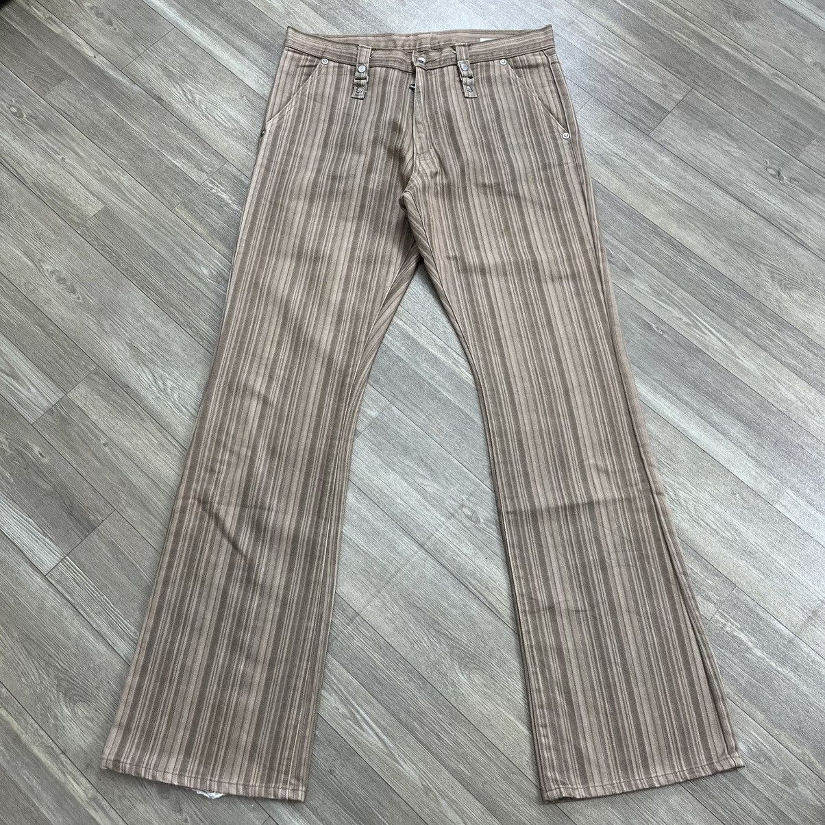 semanticdesign 2000s Semanticdesign Studded Striped Lgb Style Flared Jeans Size US 31 - 1 Thumbnail